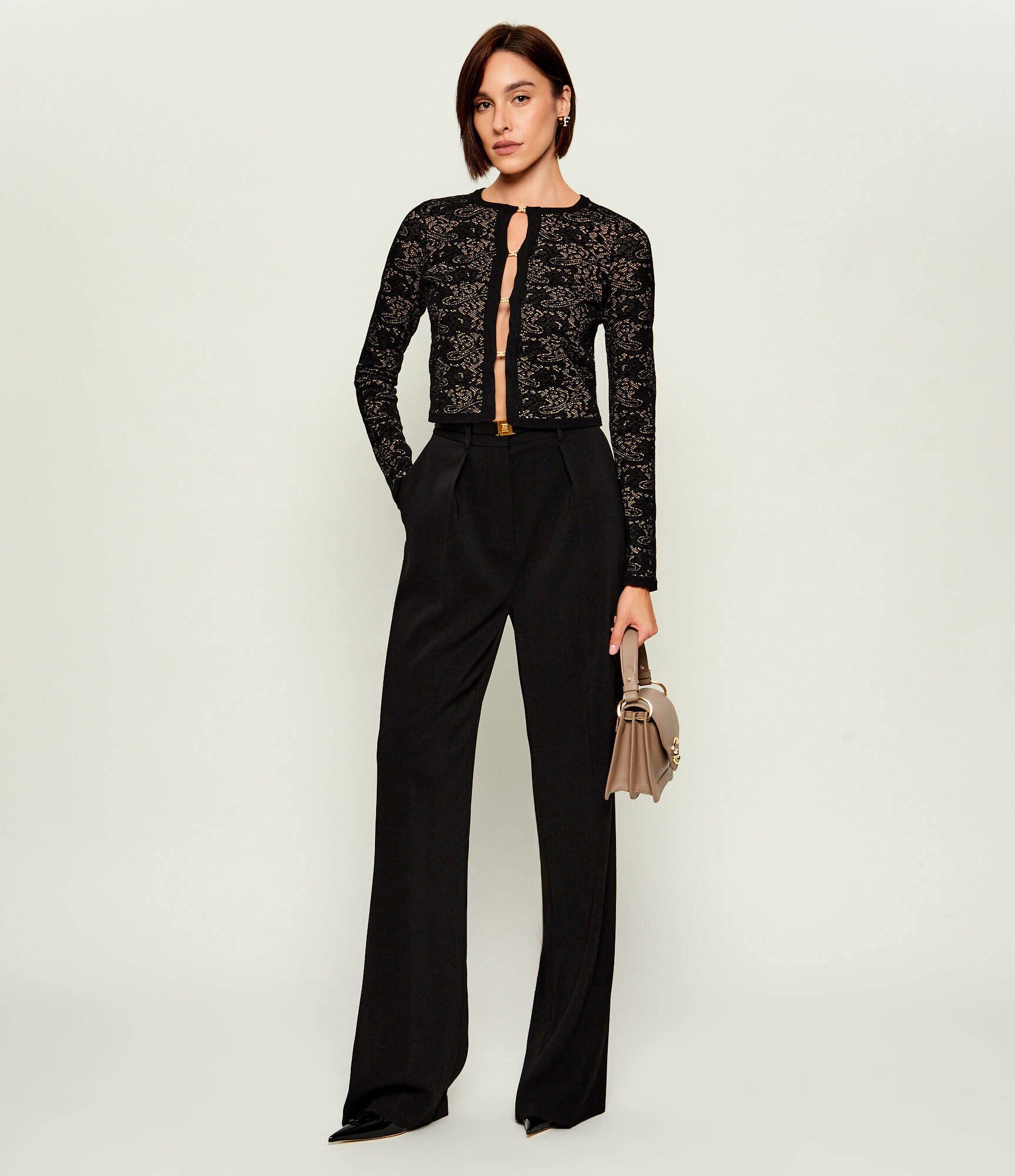 Elisabetta Franchi Pantaloni + curea | Relaxed fit