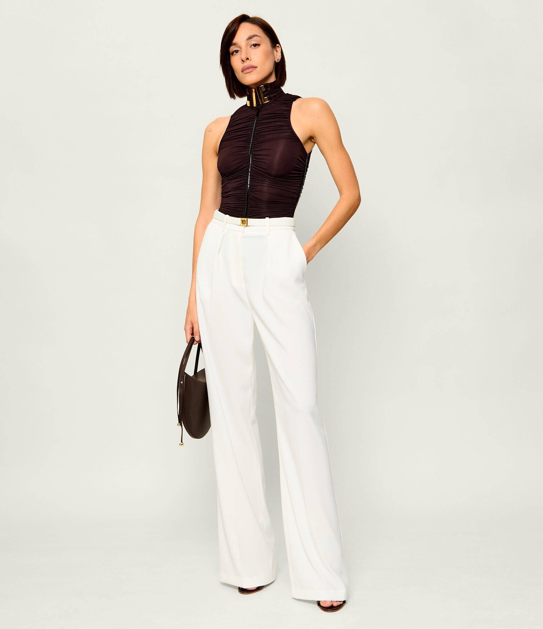 Elisabetta Franchi Pantaloni + curea | Relaxed fit