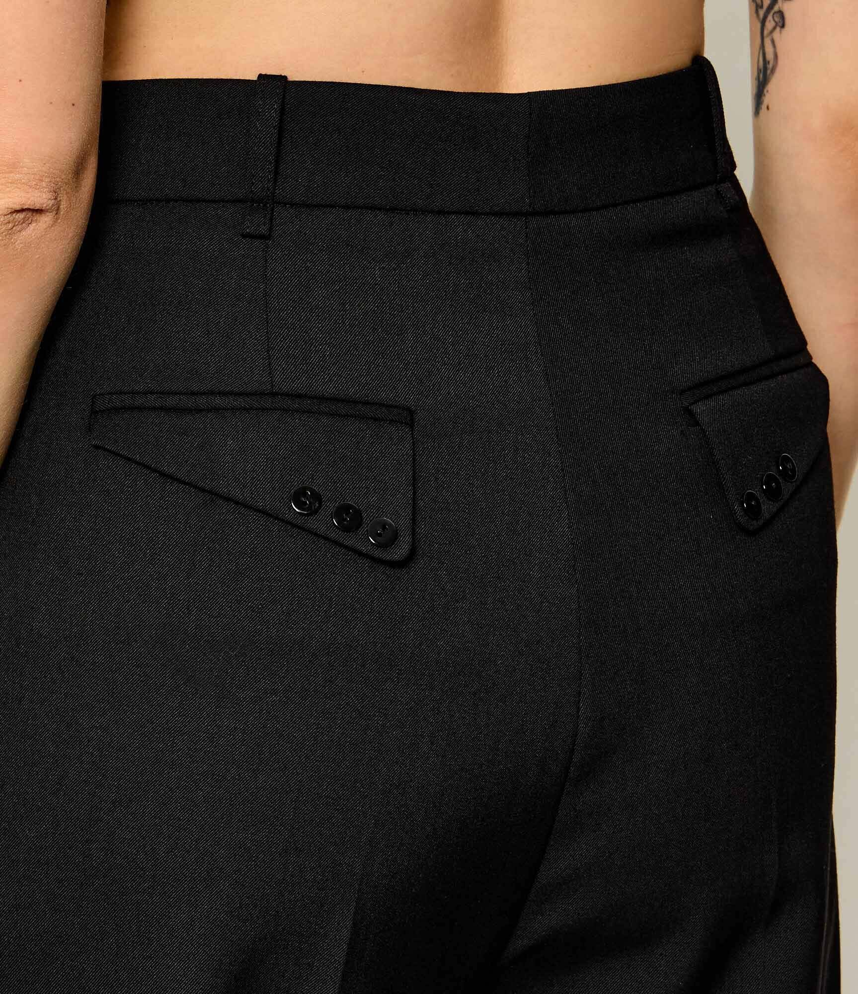 Elisabetta Franchi Pantaloni | regular fit cu adaos de lână
