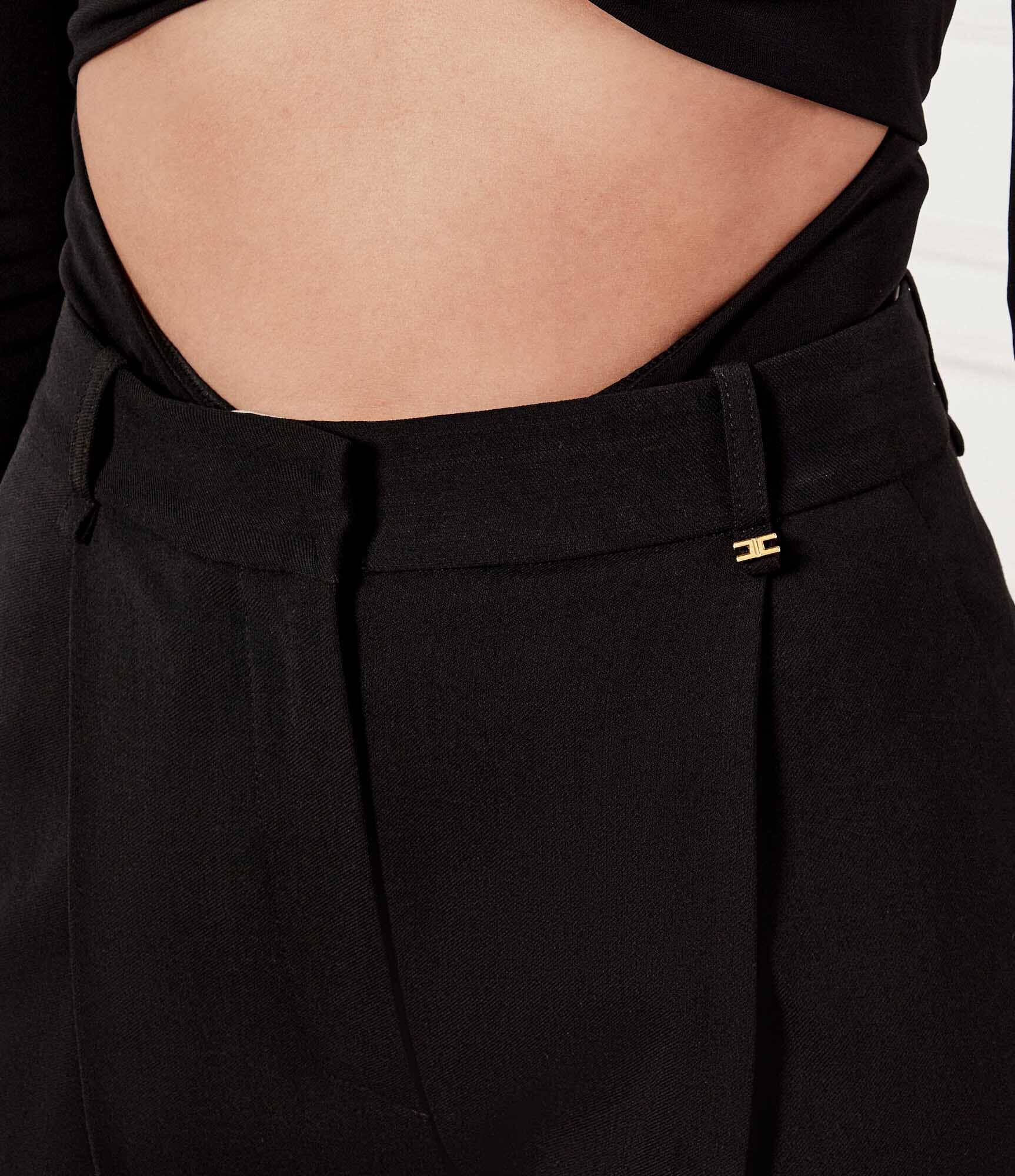 Elisabetta Franchi Pantaloni | regular fit cu adaos de lână
