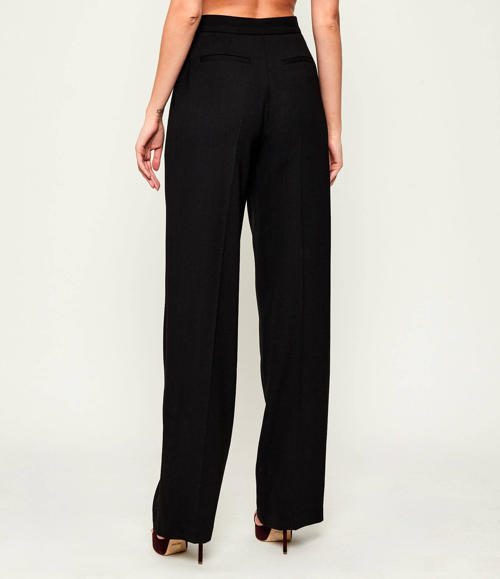 Elisabetta Franchi Pantaloni | Relaxed fit cu adaos de lână