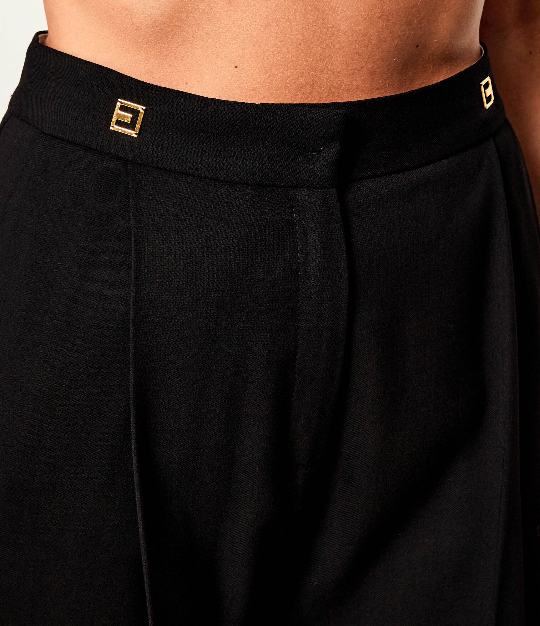 Elisabetta Franchi Pantaloni | Relaxed fit cu adaos de lână
