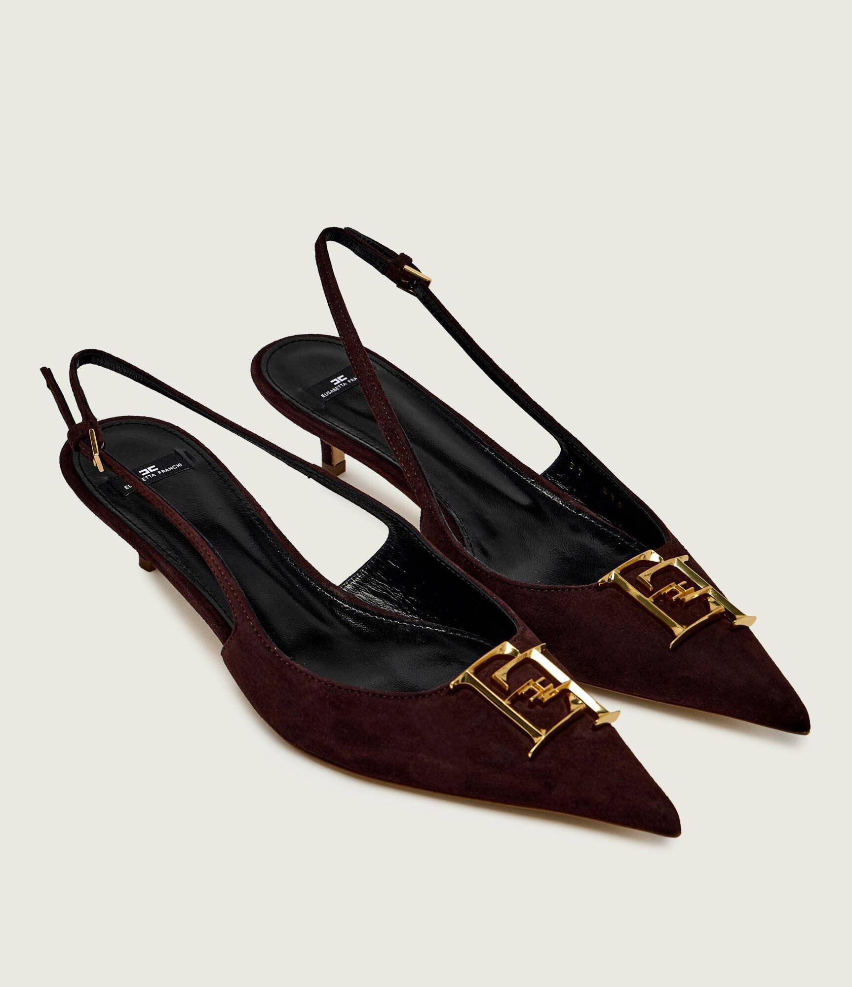 Elisabetta Franchi Pantofi | piele întoarsă