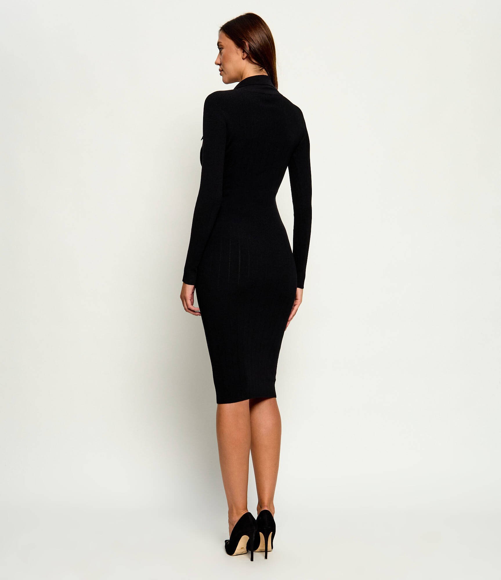 Elisabetta Franchi Rochie cu adaos de mătase