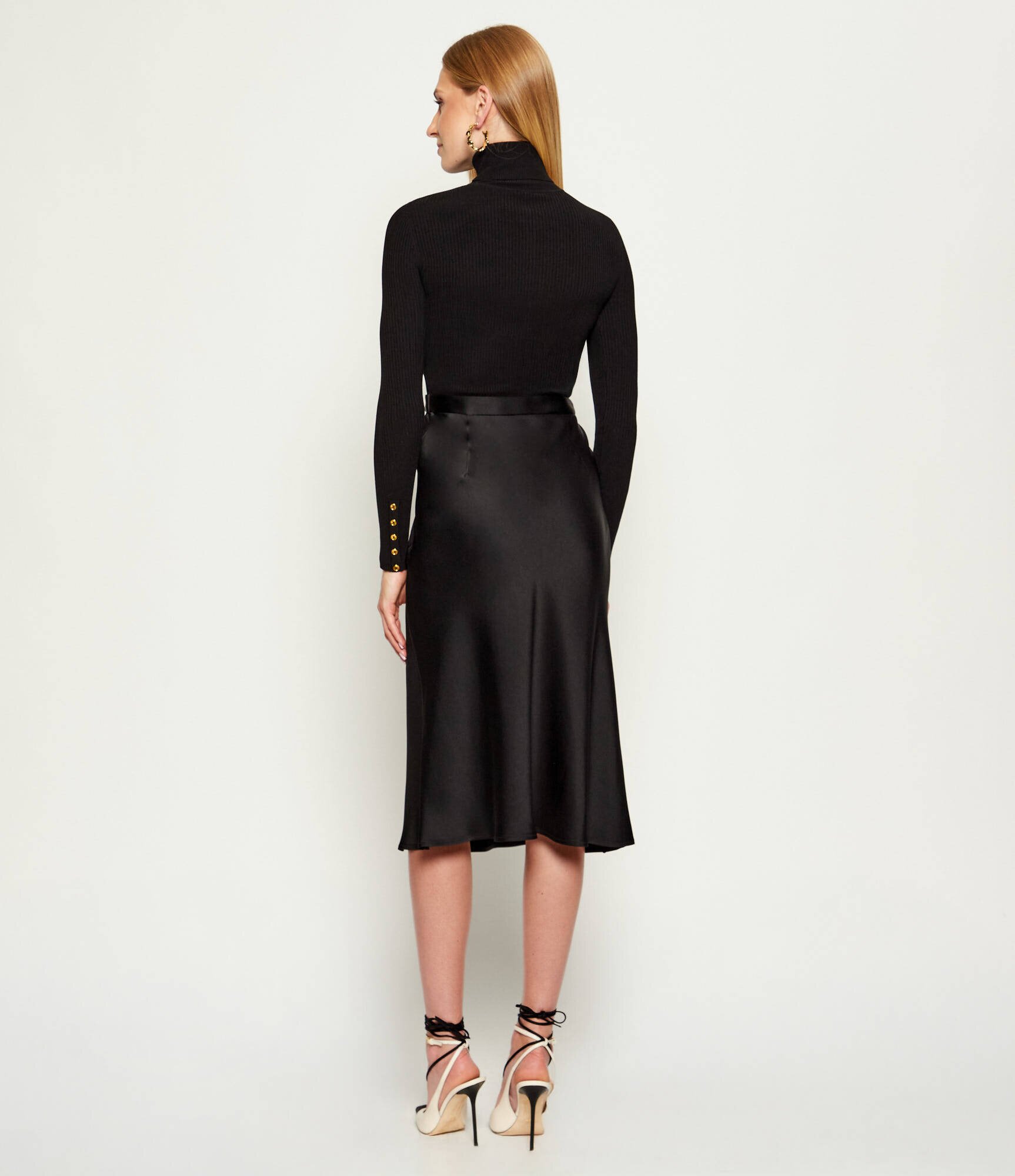 Elisabetta Franchi Rochie cu adaos de mătase