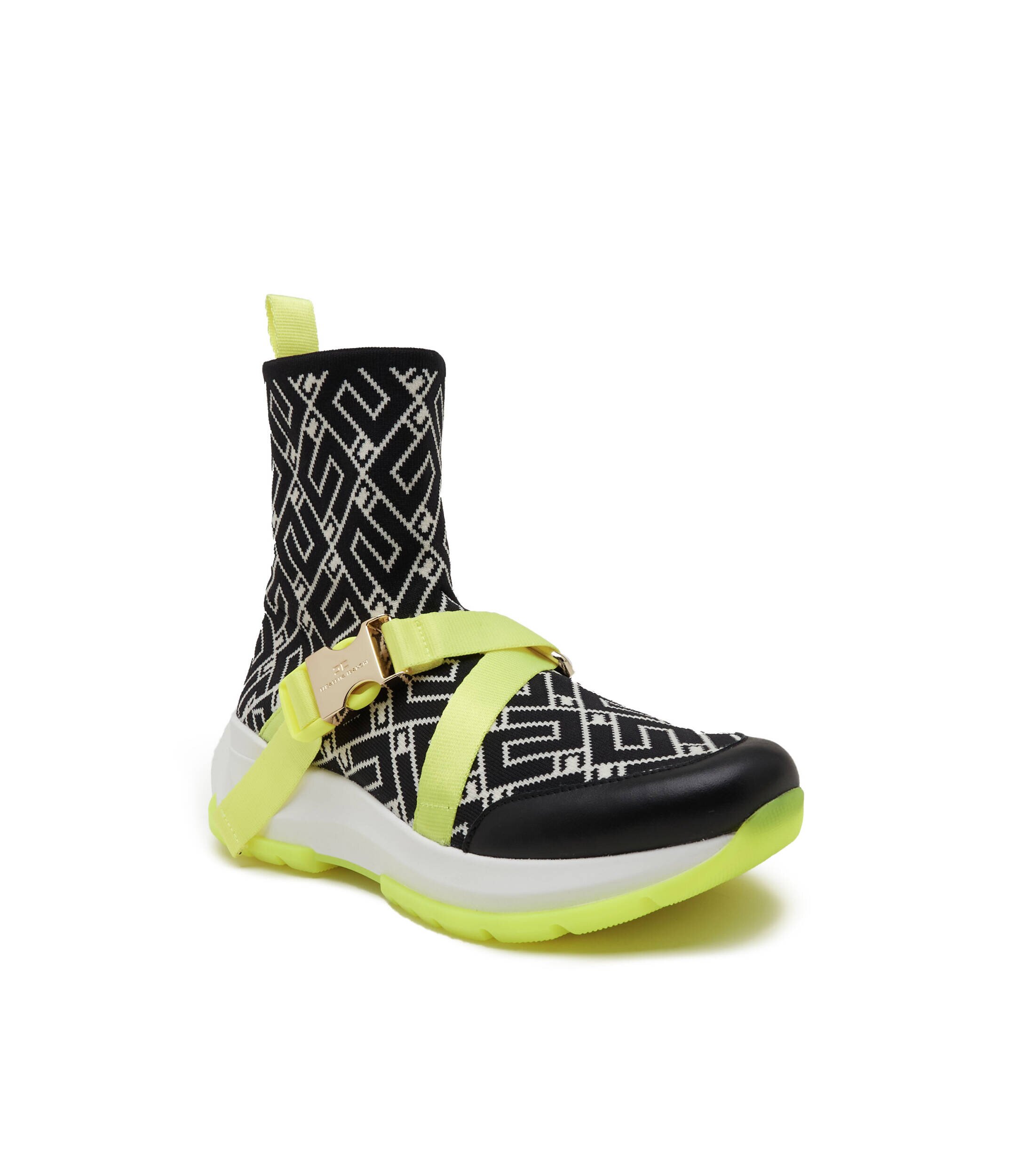 Elisabetta Franchi Sneakers cu adaos de piele