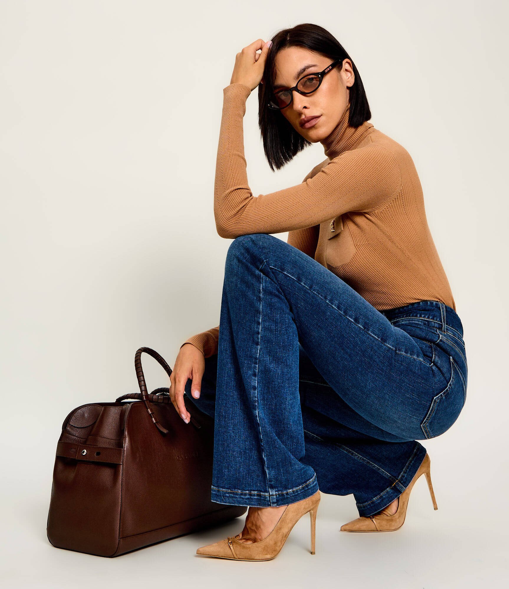 Elisabetta Franchi Tocuri | piele întoarsă