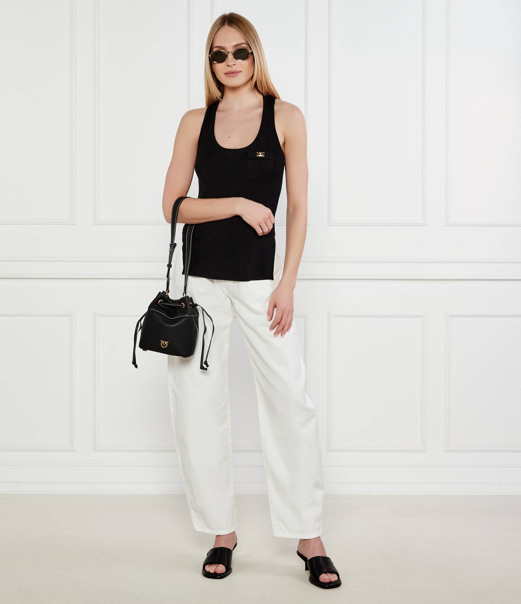 Elisabetta Franchi Top | Slim Fit cu adaos de mătase