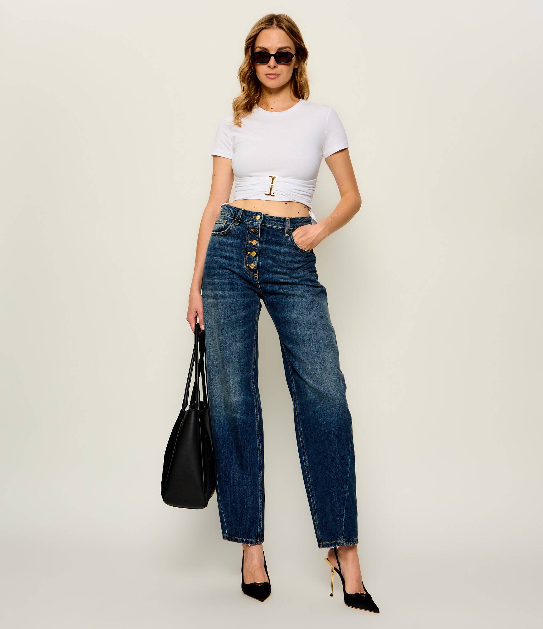Elisabetta Franchi Tricou | Cropped Fit