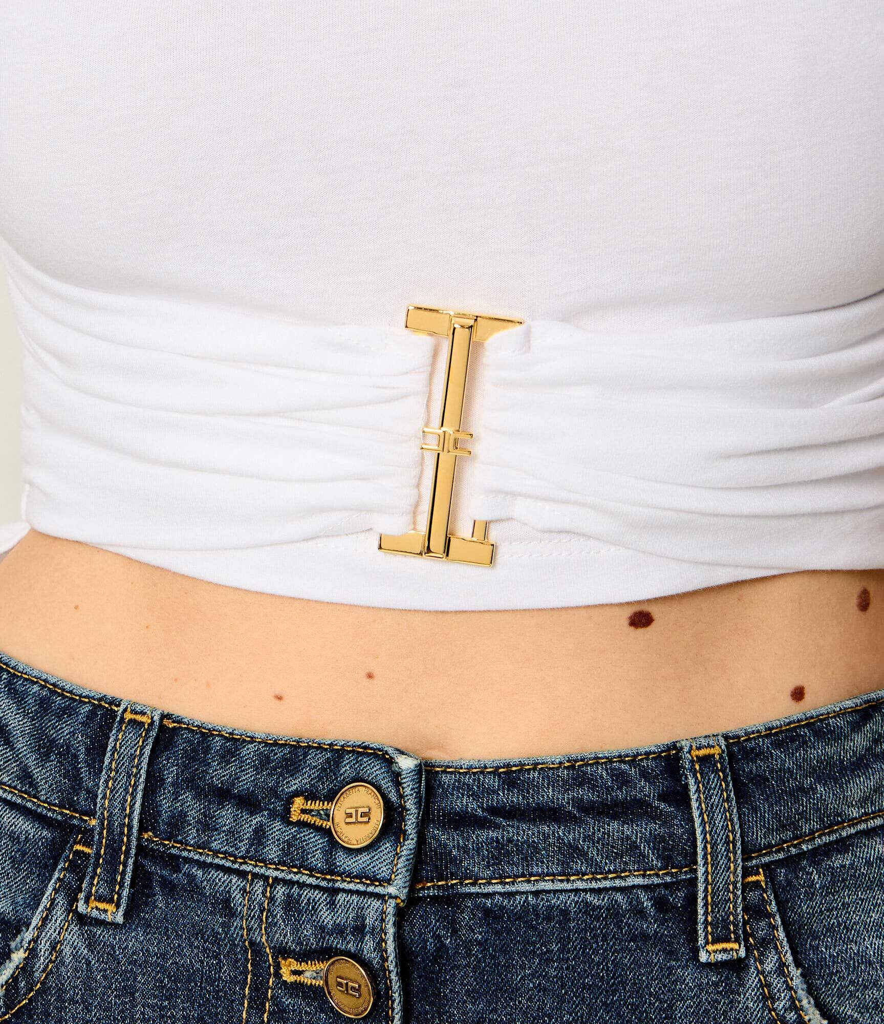 Elisabetta Franchi Tricou | Cropped Fit