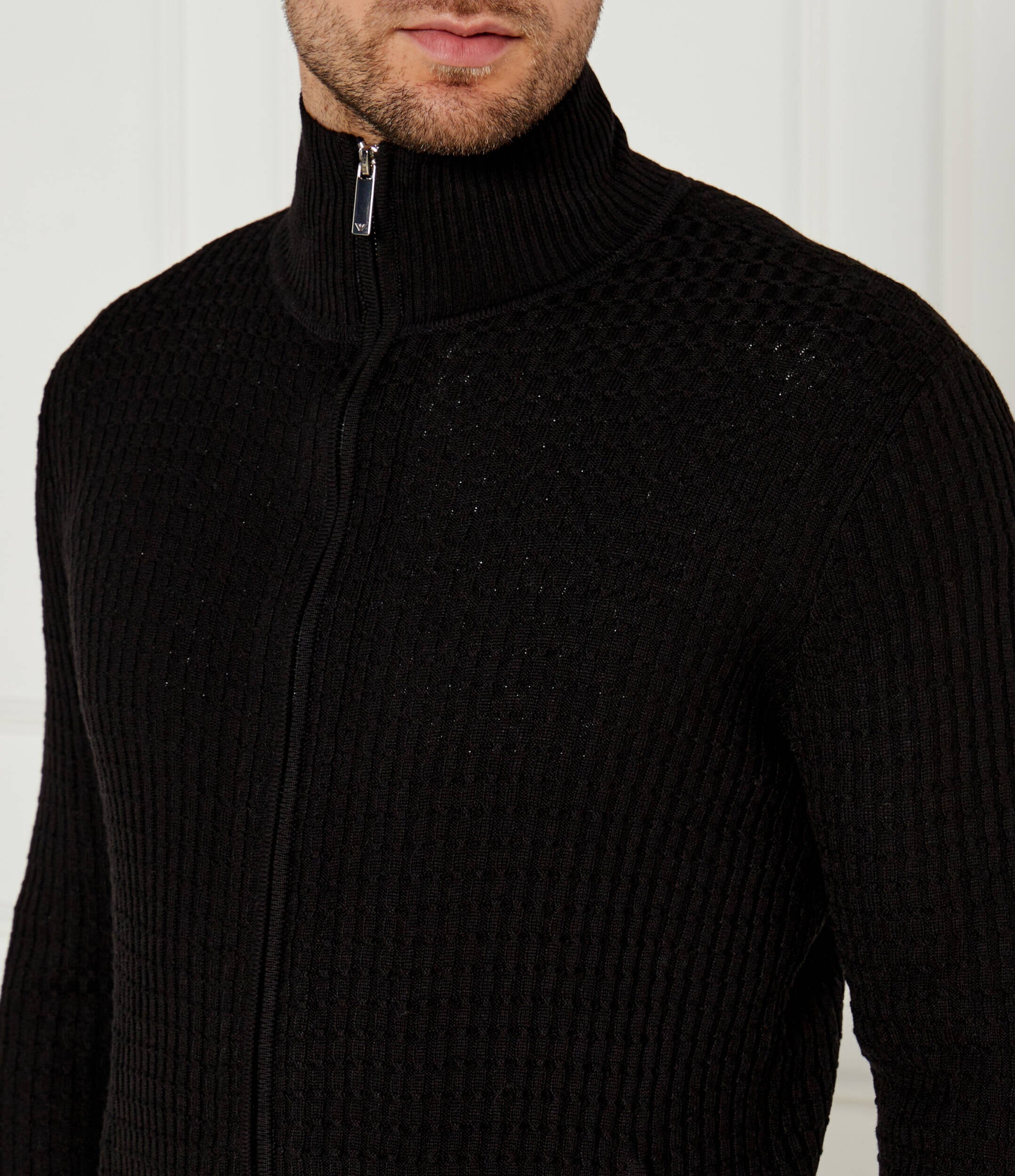 Emporio Armani Cardigan | Regular Fit cu adaos de lână