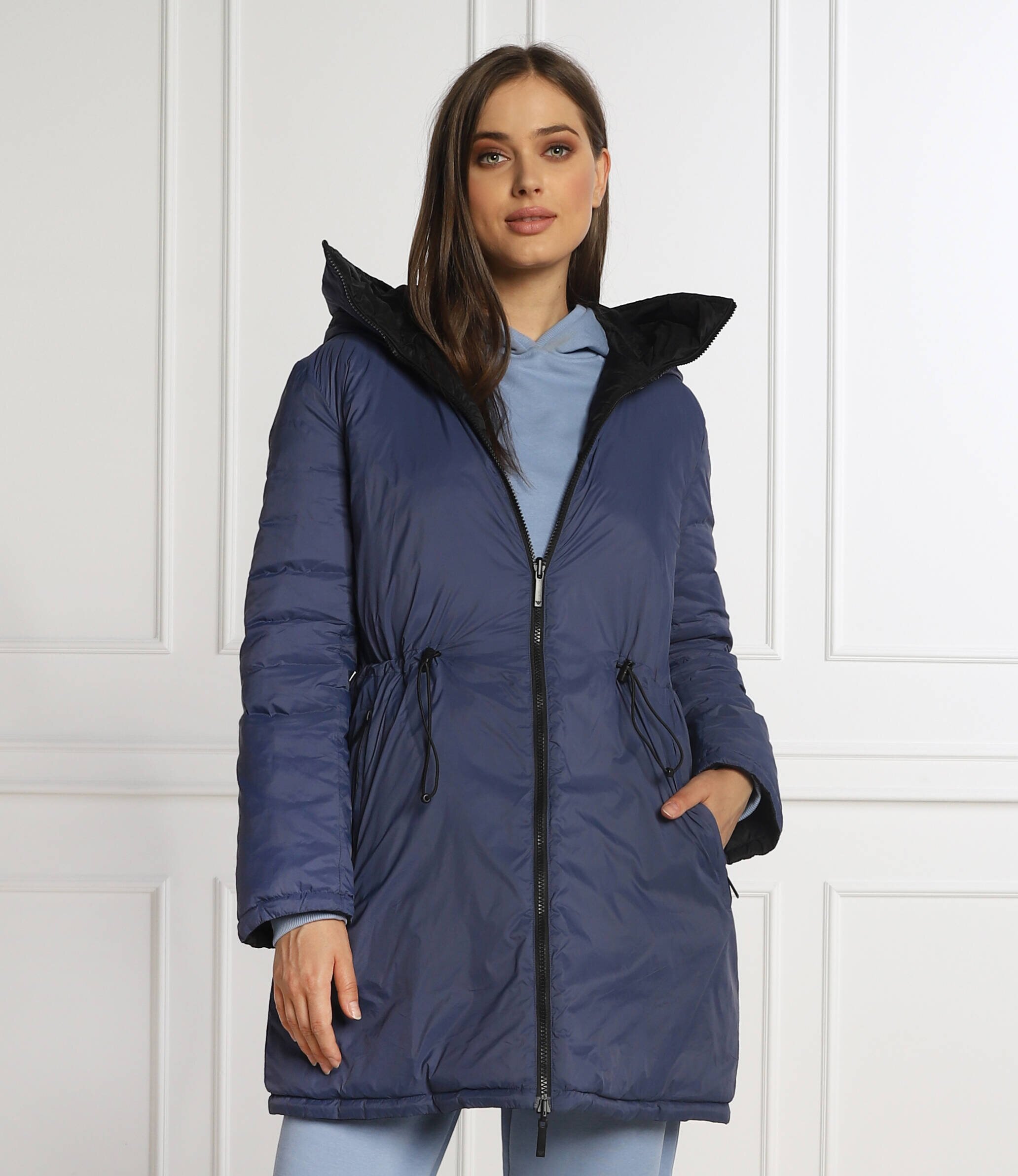 Emporio Armani Cu două fețe geacă CAPPOTTO | Longline Fit