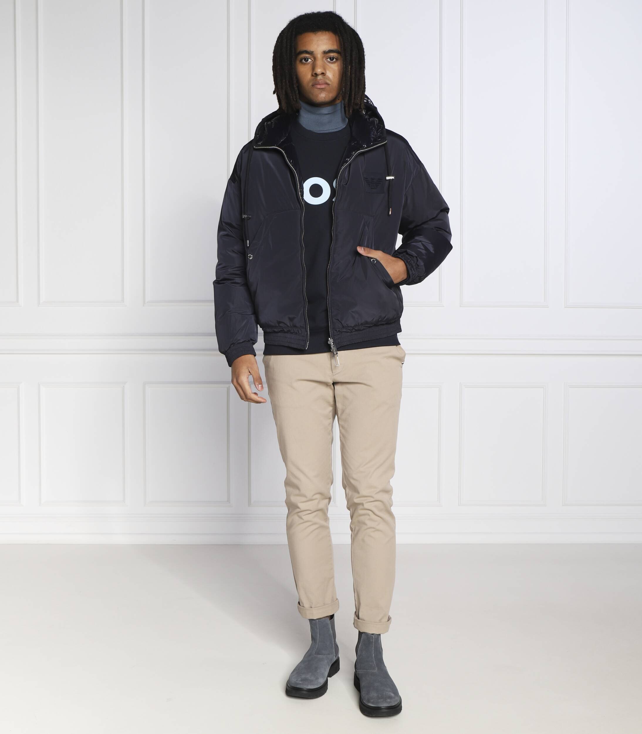 Emporio Armani Cu două fețe geacă | Regular Fit