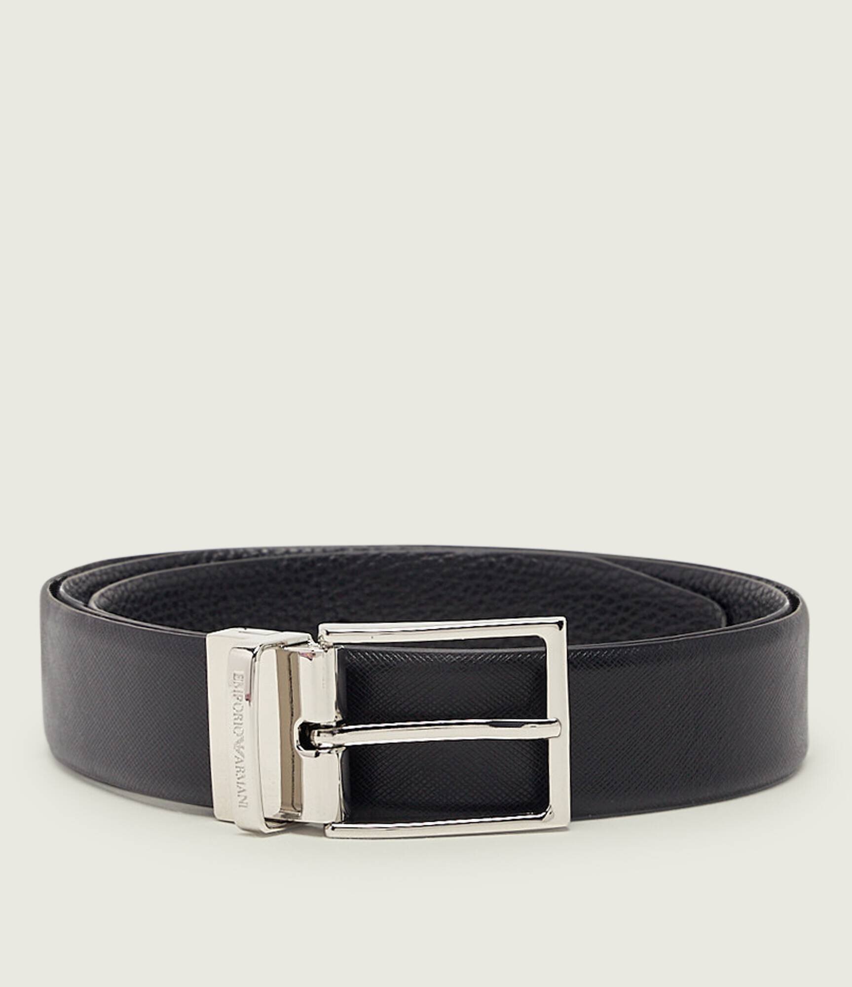 Emporio Armani Curea din piele cu două fețe