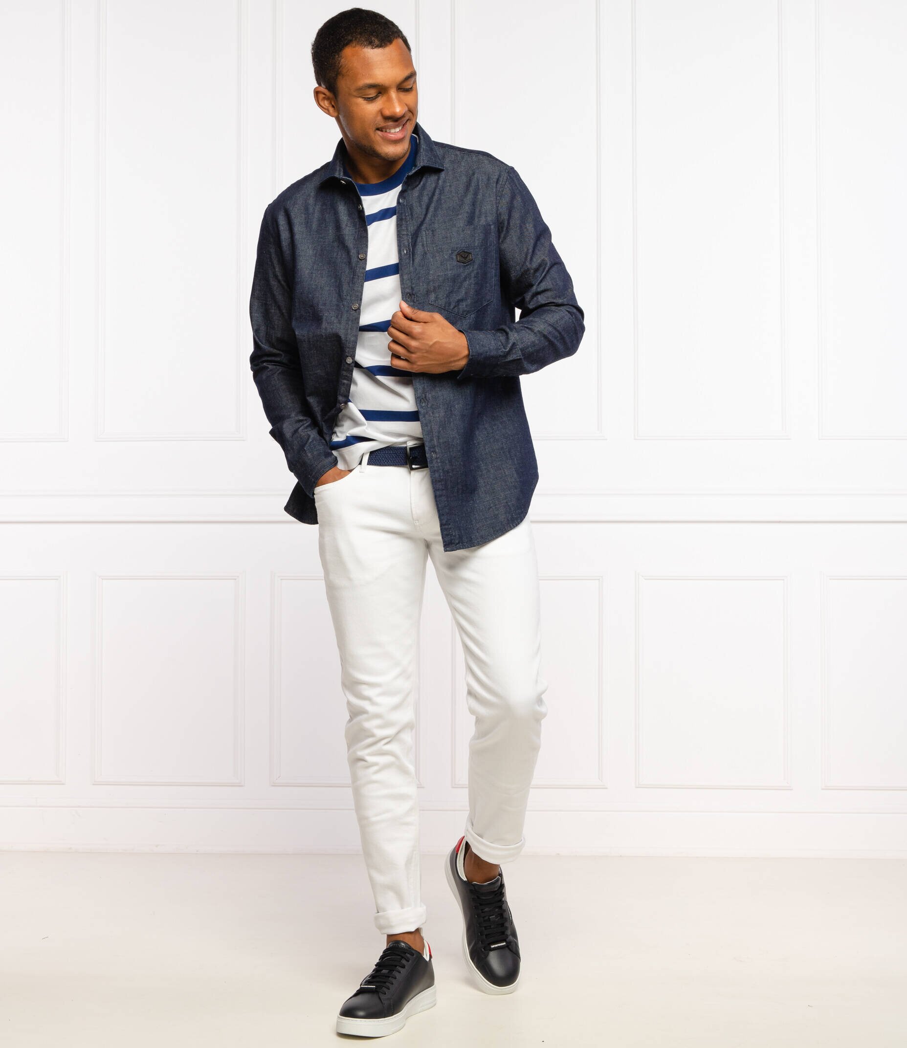 Emporio Armani De blugi cămașă | Regular Fit