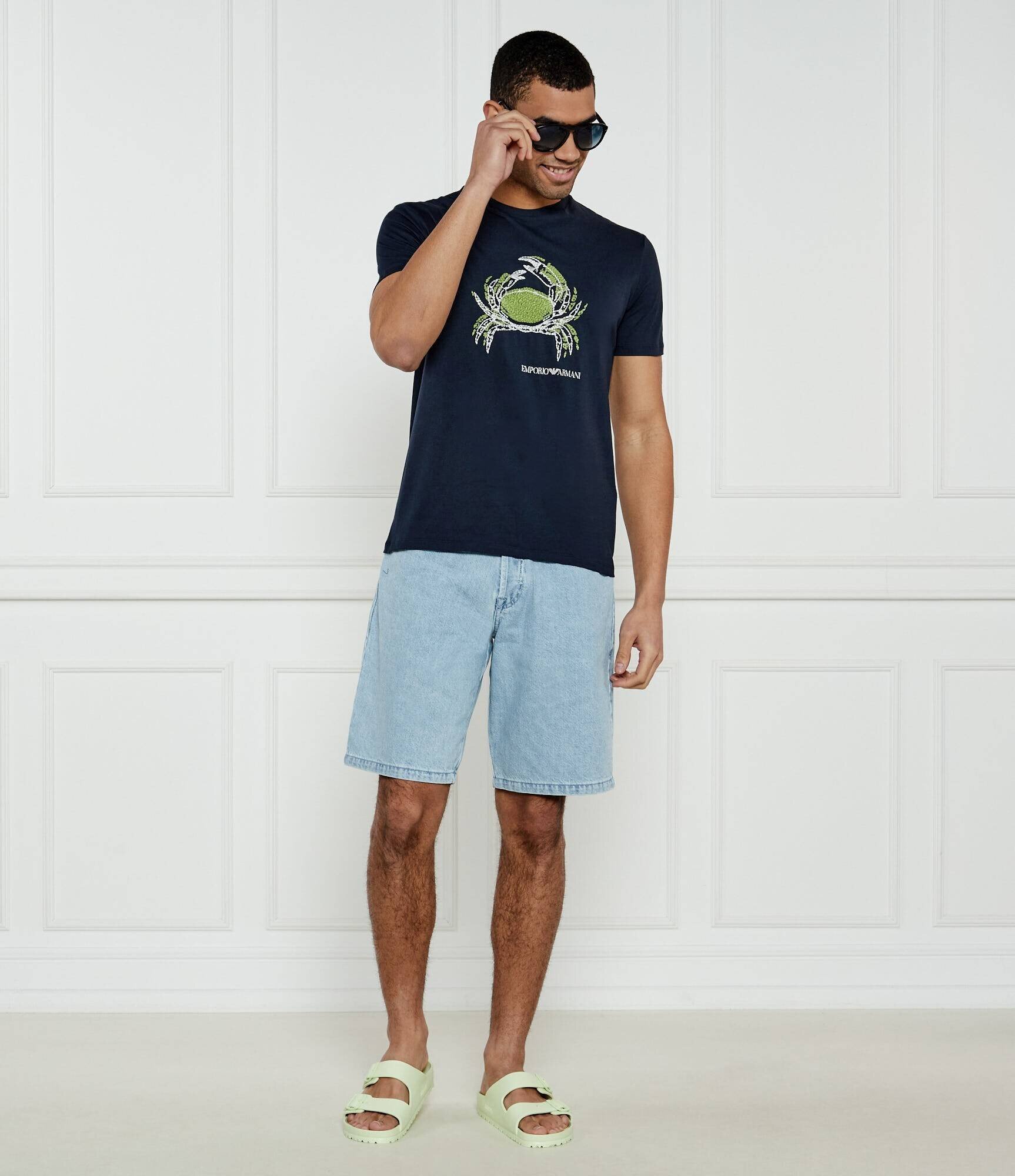 Emporio Armani De blugi pantaloni scurți | Regular Fit