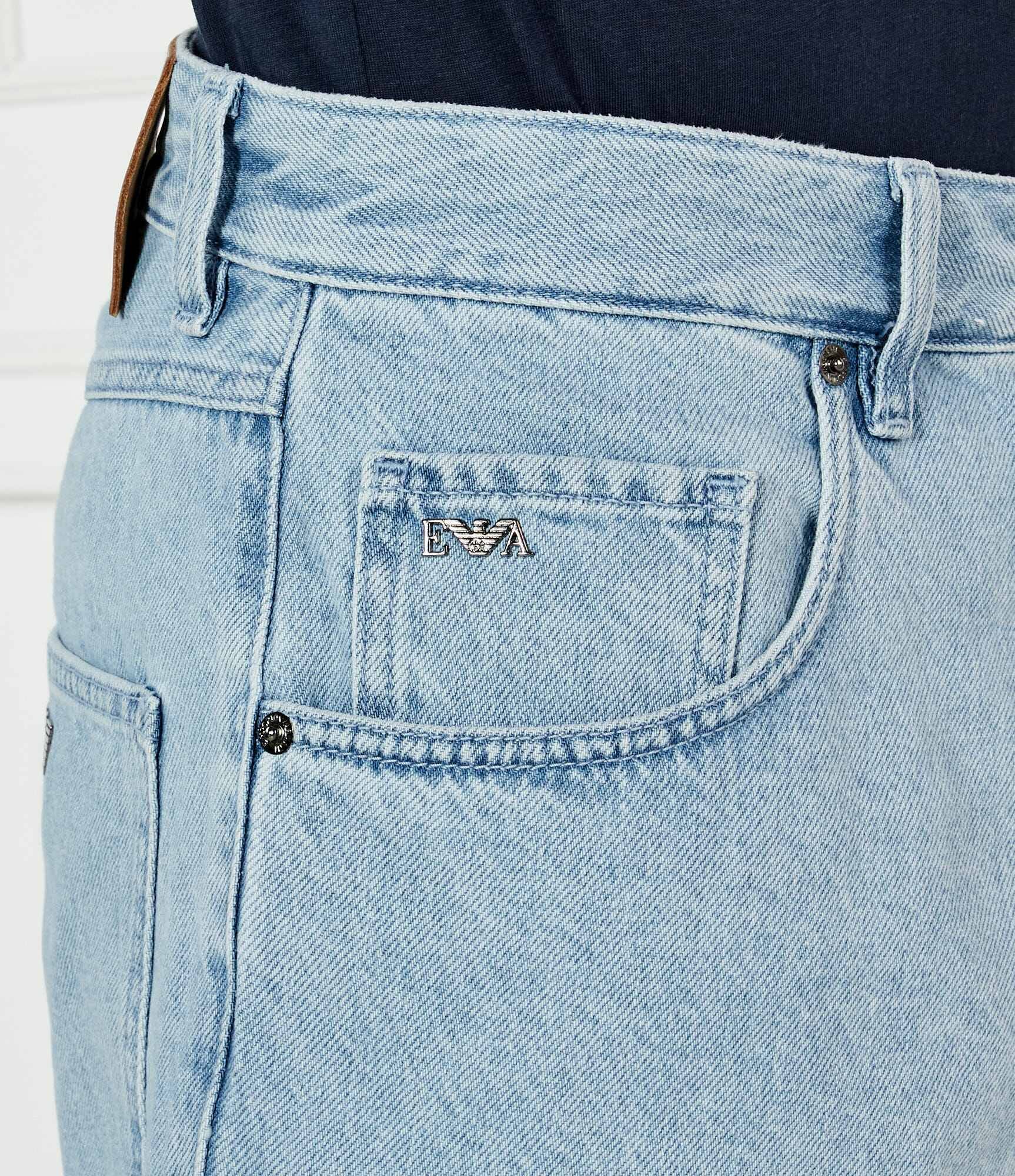 Emporio Armani De blugi pantaloni scurți | Regular Fit