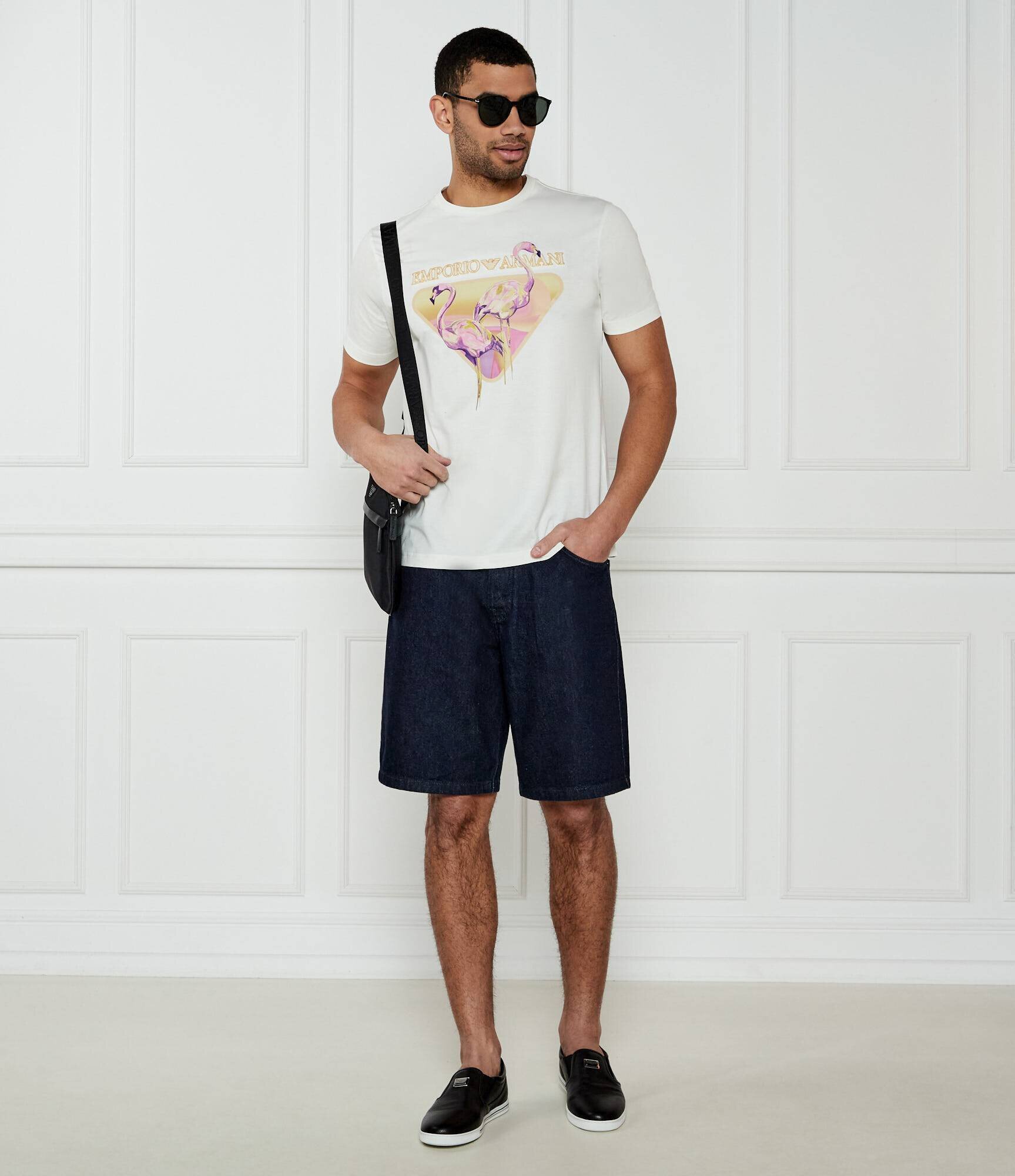 Emporio Armani De blugi pantaloni scurți | Regular Fit