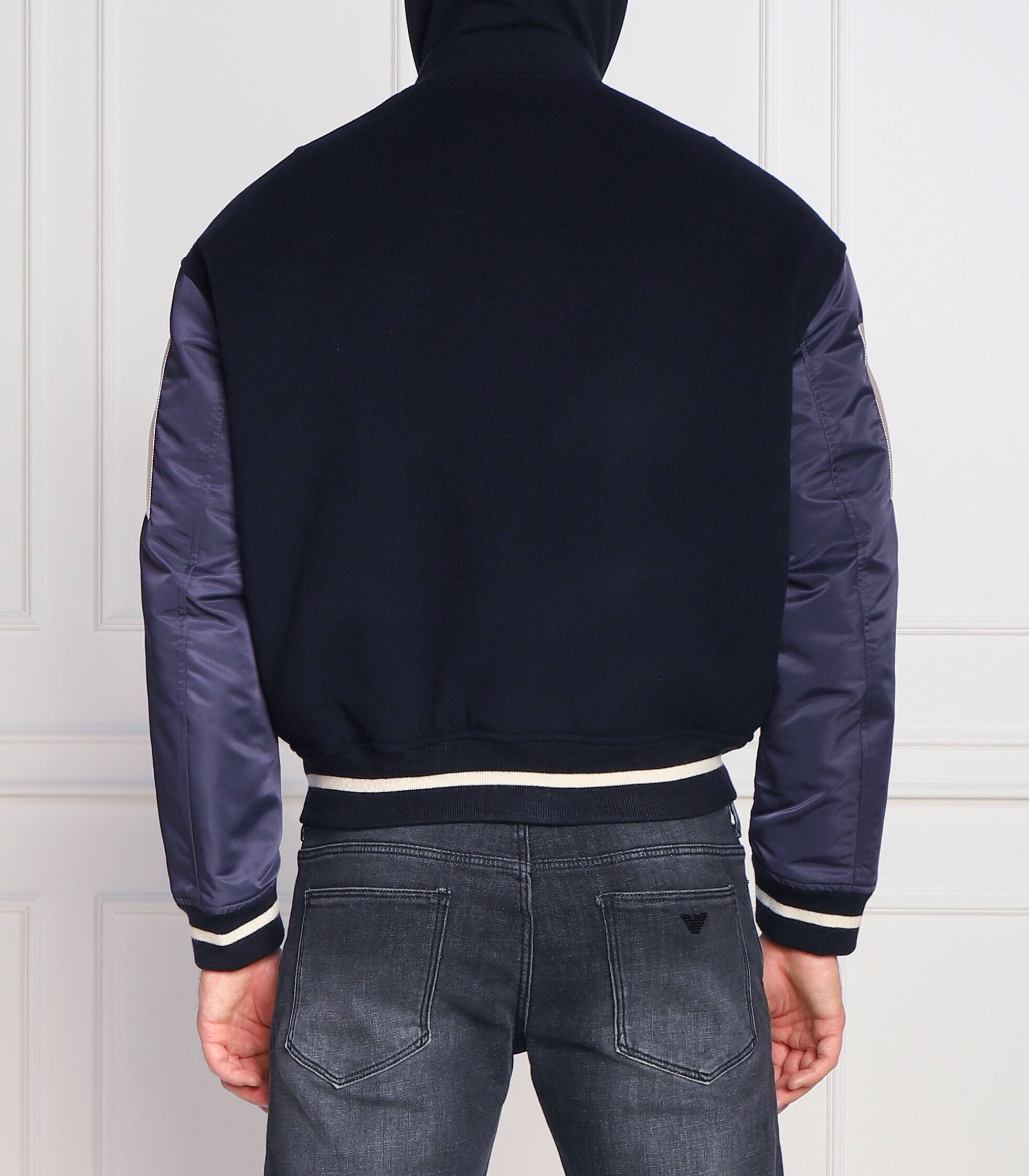 Emporio Armani de lână geacă bomber | regular fit