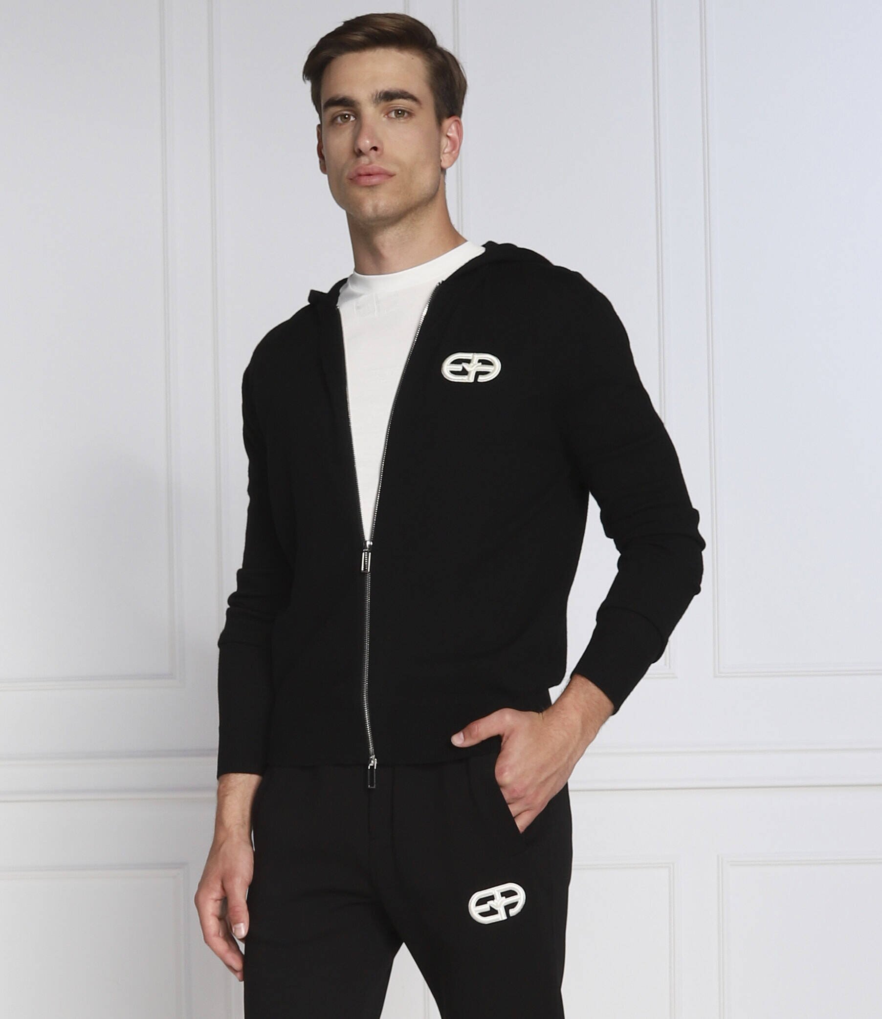 Emporio Armani De lână hanorac | Slim Fit