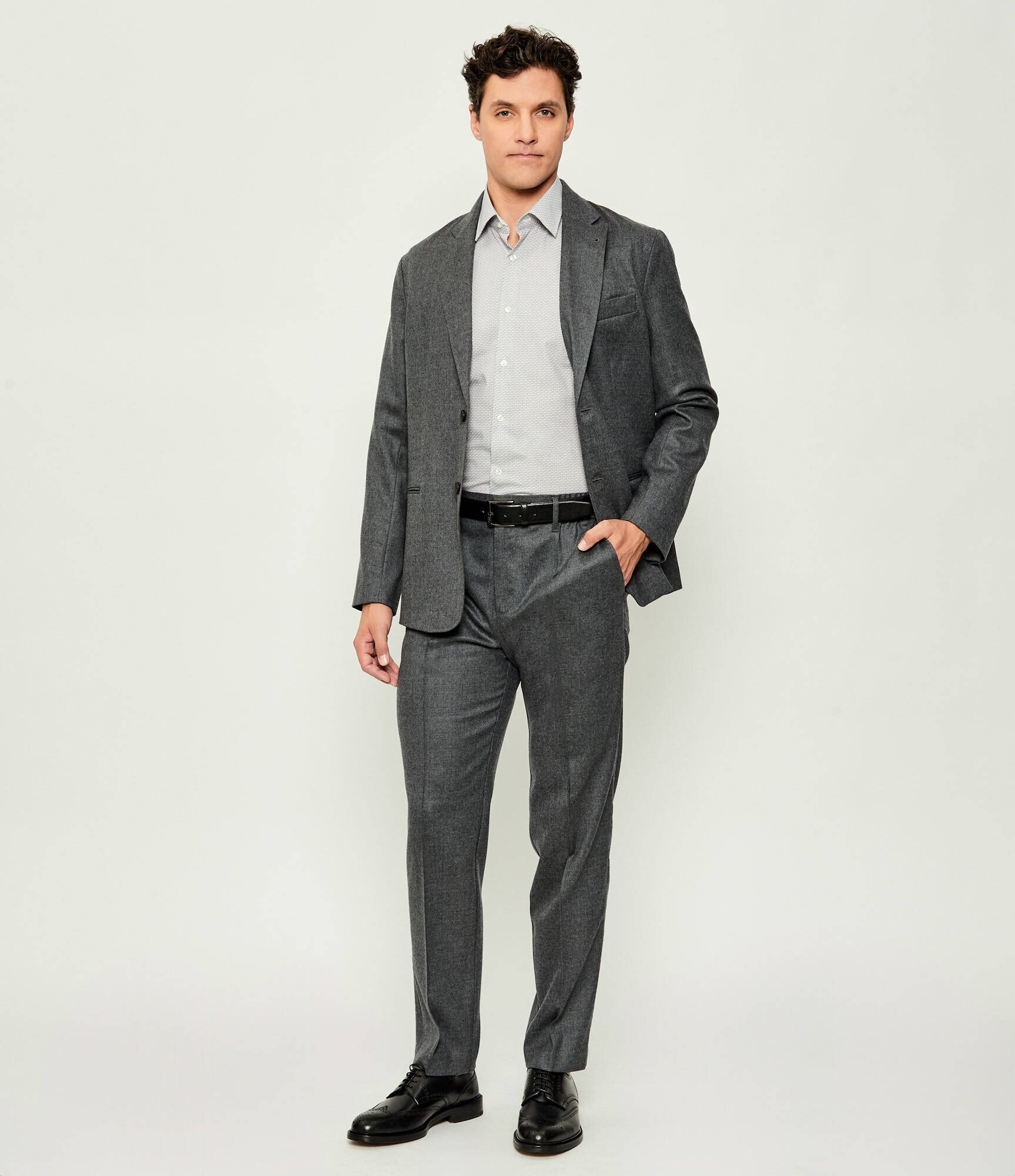 Emporio Armani De lână pantaloni | regular fit