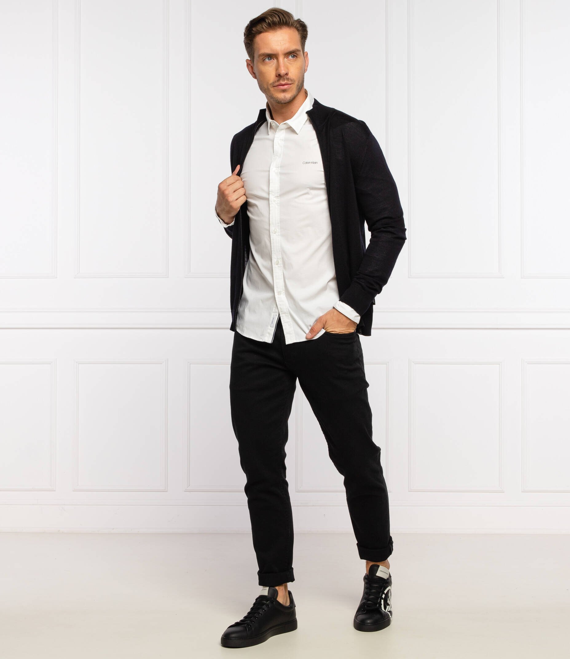 Emporio Armani De lână pulover | Regular Fit