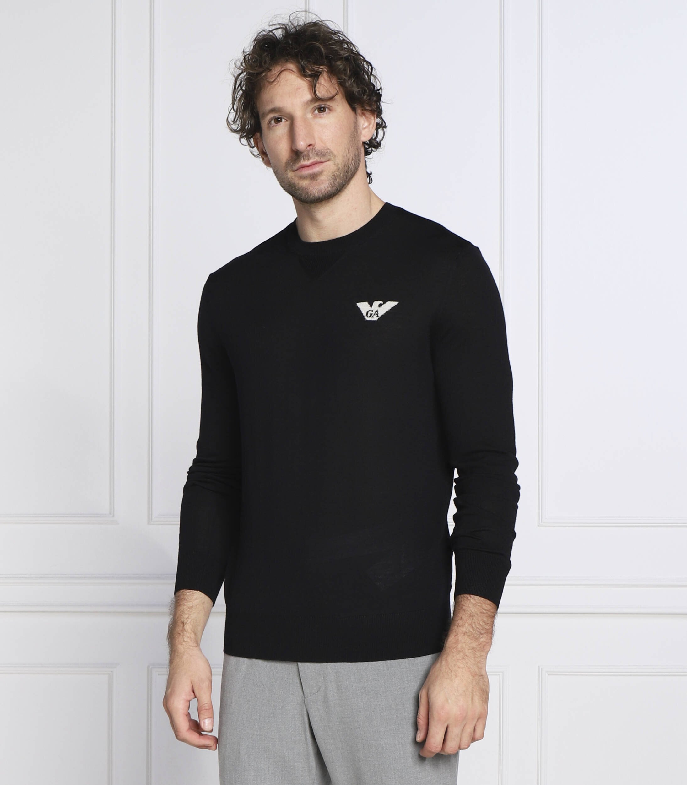 Emporio Armani de lână pulover | slim fit
