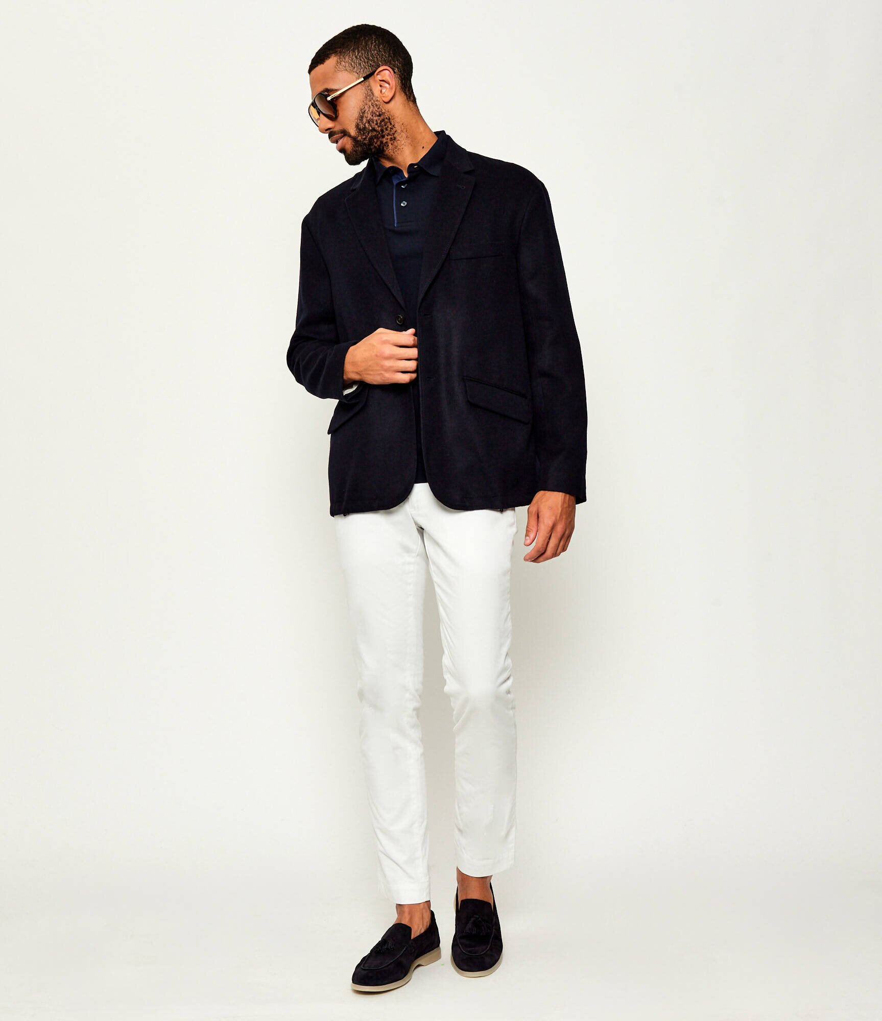 Emporio Armani De lână sacou | Loose fit cu adaos de cașmir