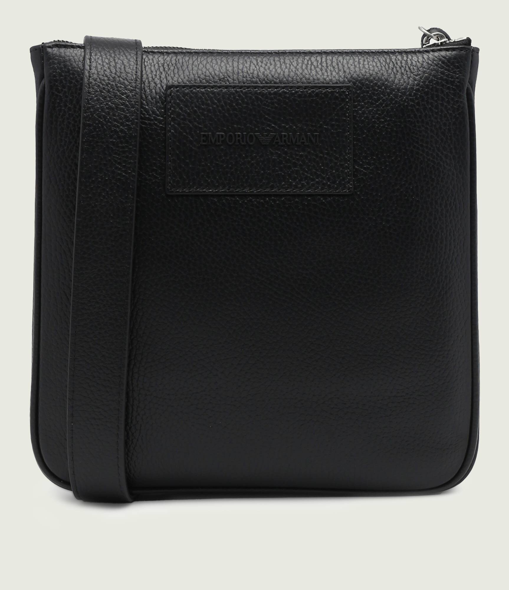 Emporio Armani De piele geantă reporter