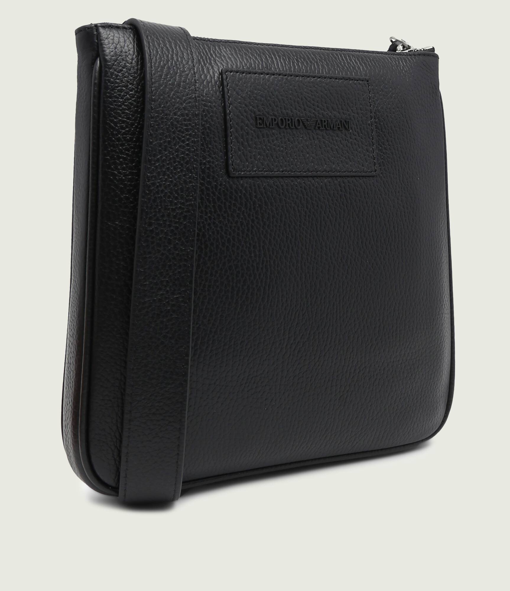 Emporio Armani De piele geantă reporter