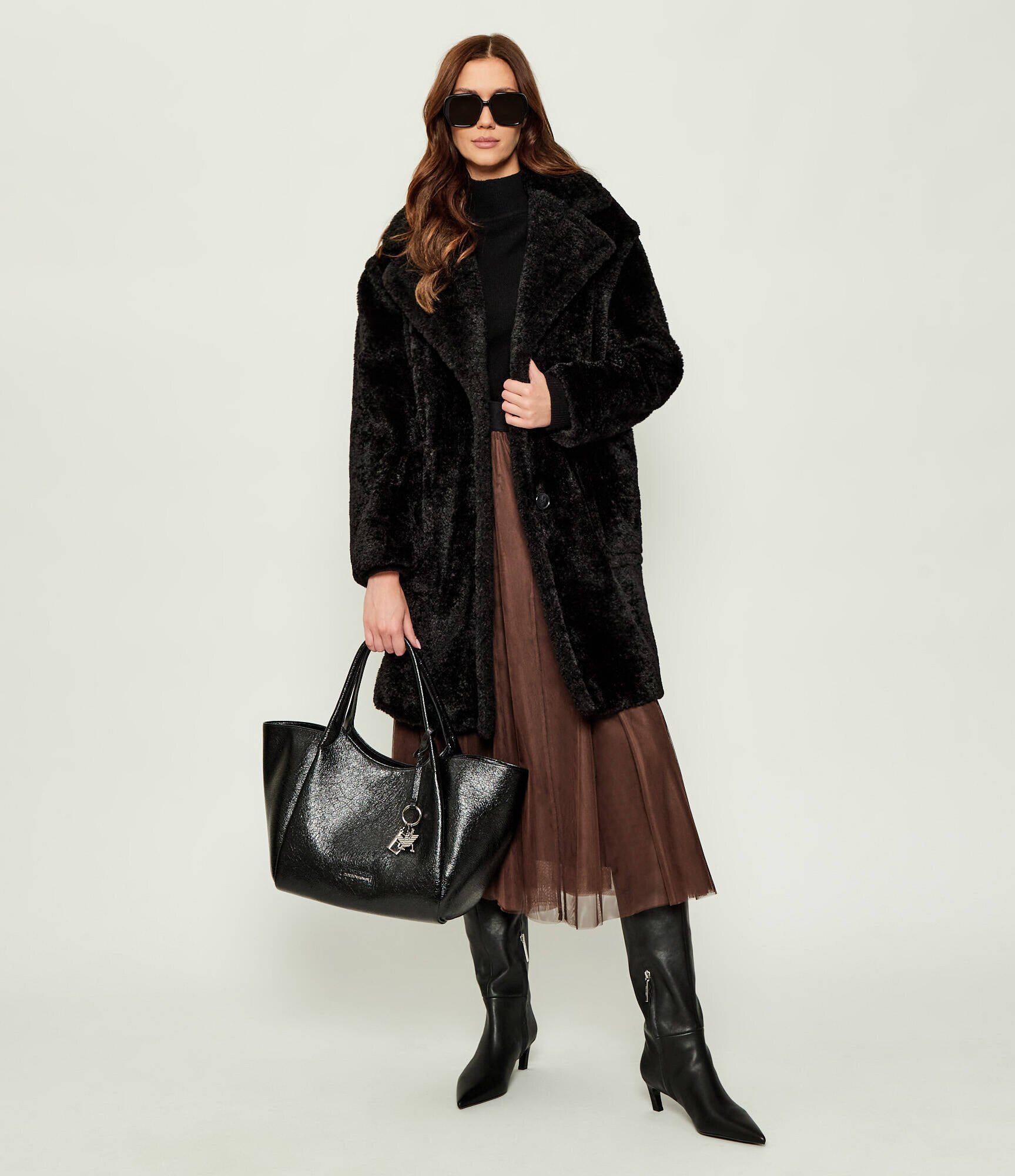 Emporio Armani De piele geantă shopper