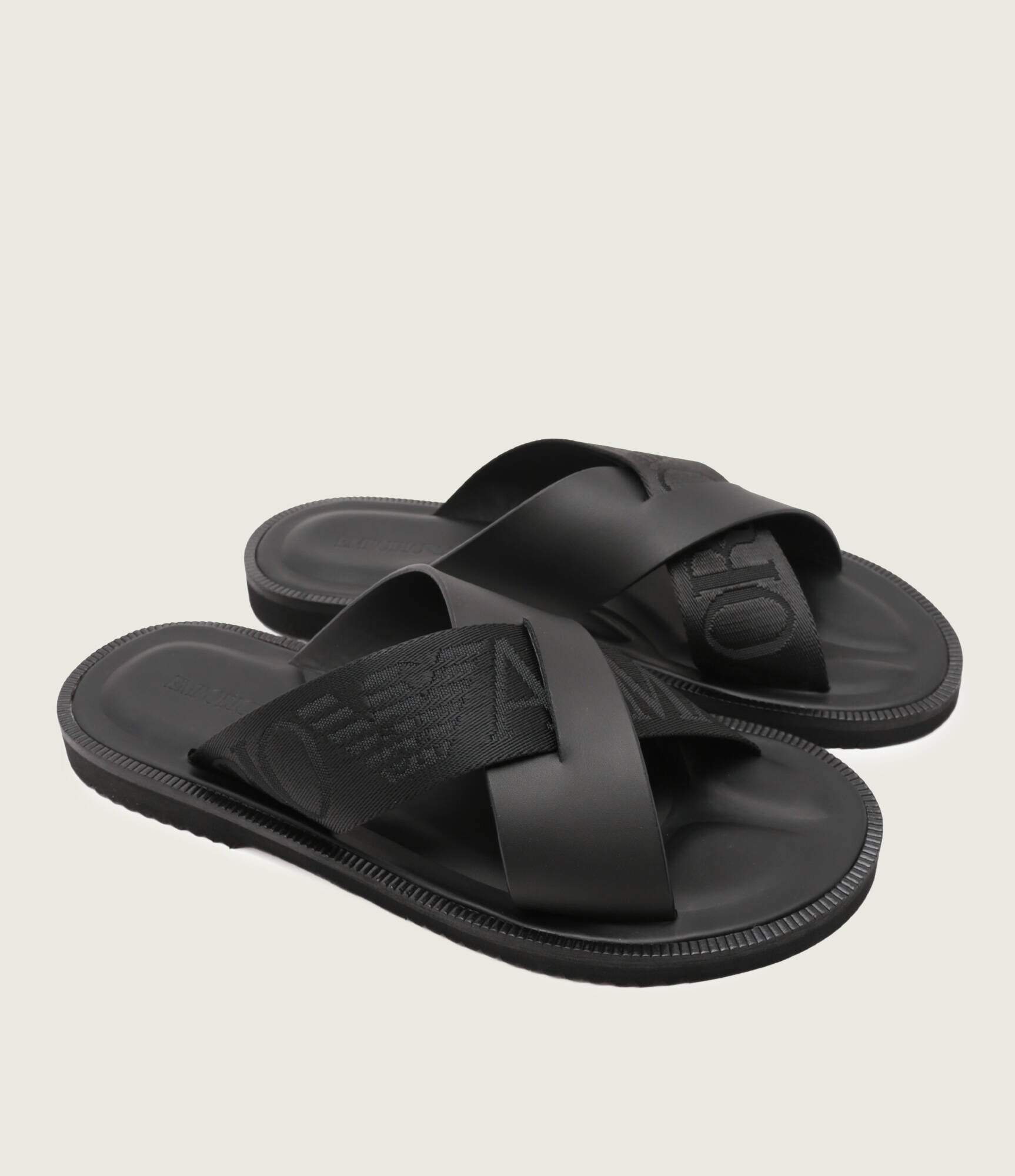 Emporio Armani De piele șlapi