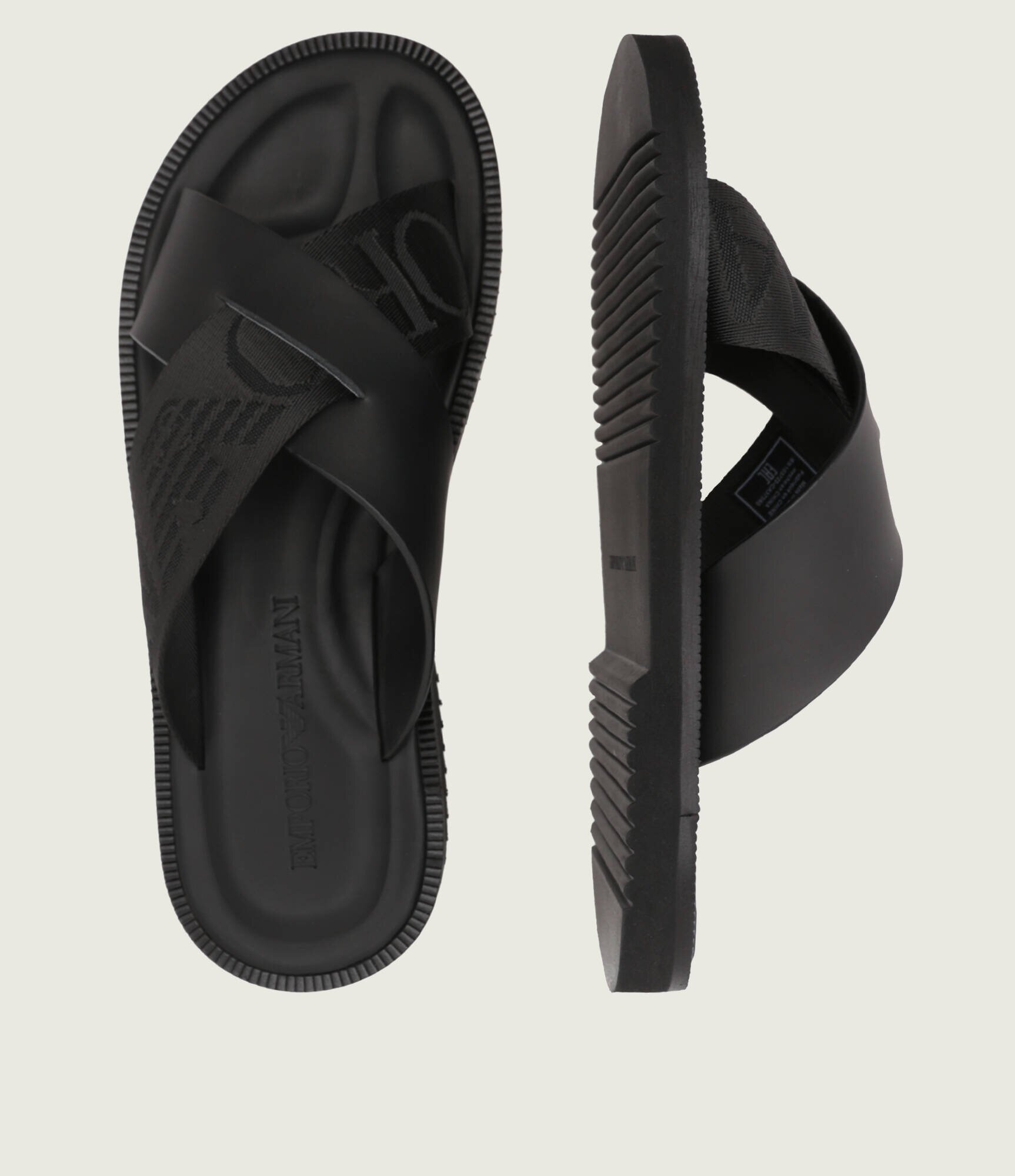 Emporio Armani De piele șlapi