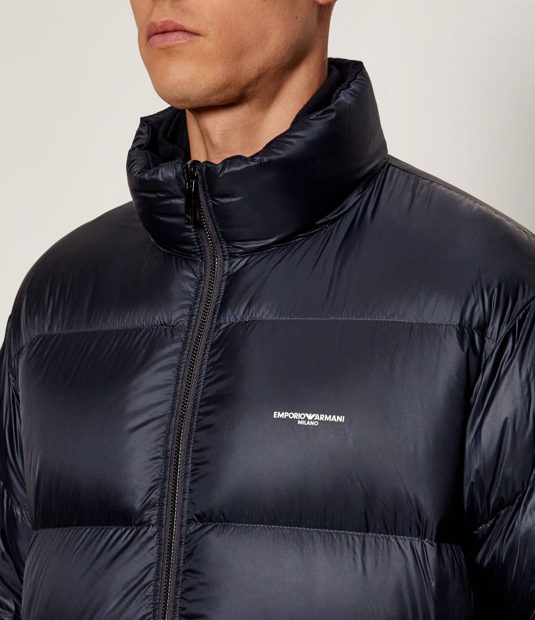 Emporio Armani De puf cu două fețe geacă | regular fit cu adaos de lână