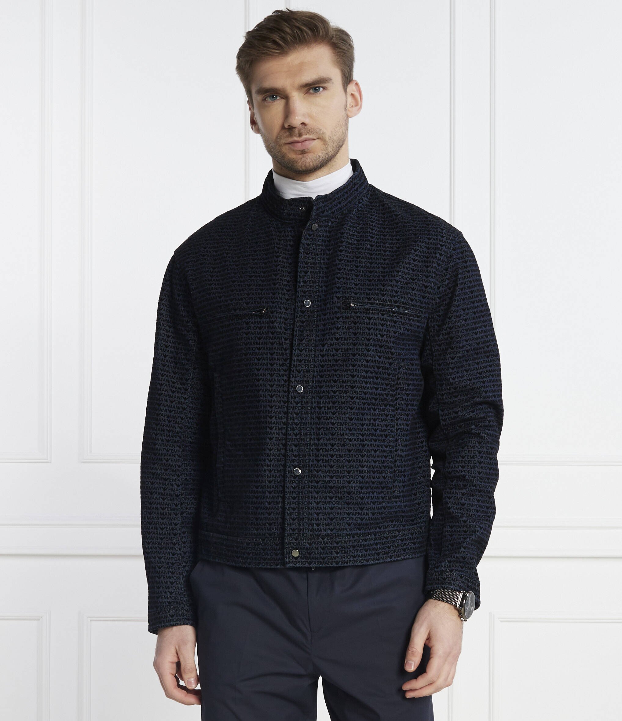 Emporio Armani Geacă de blug BLOUSON | Regular Fit