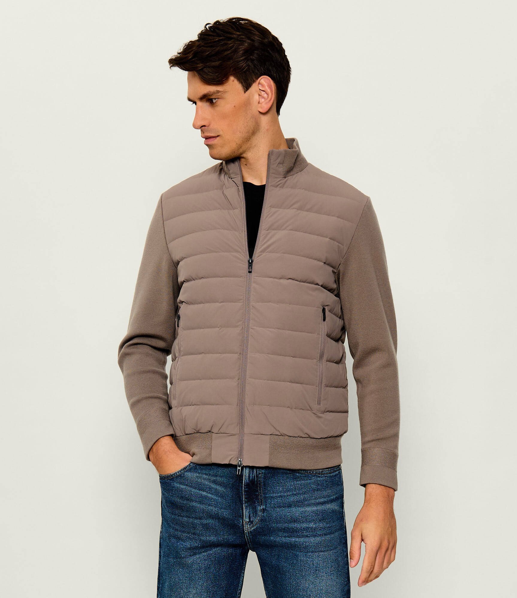 Emporio Armani Geacă de puf | regular fit cu adaos de lână