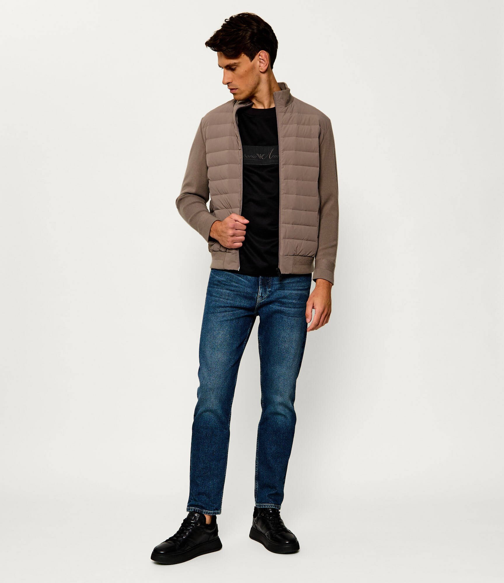 Emporio Armani Geacă de puf | regular fit cu adaos de lână