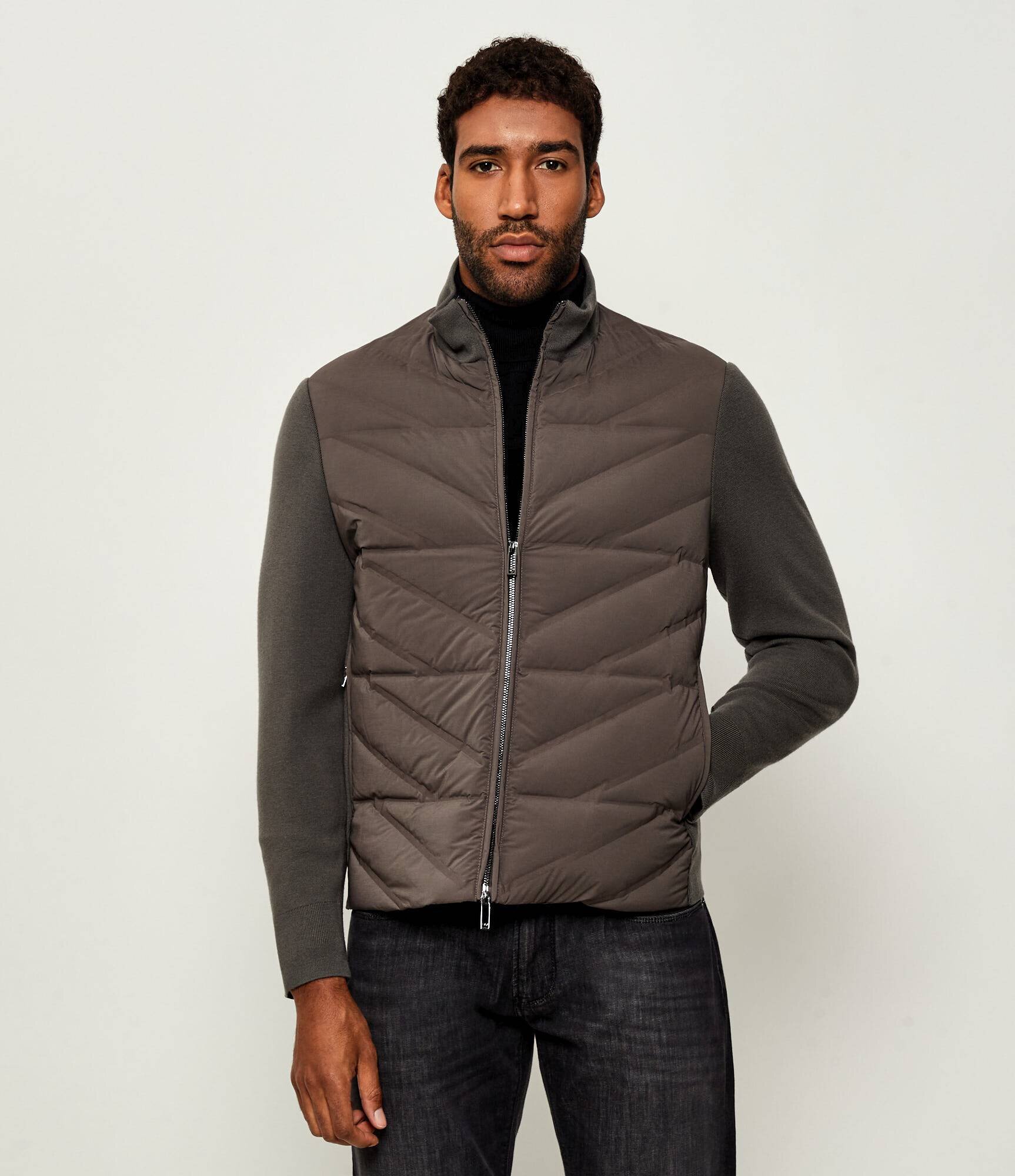 Emporio Armani Geacă de puf | Slim Fit cu adaos de lână