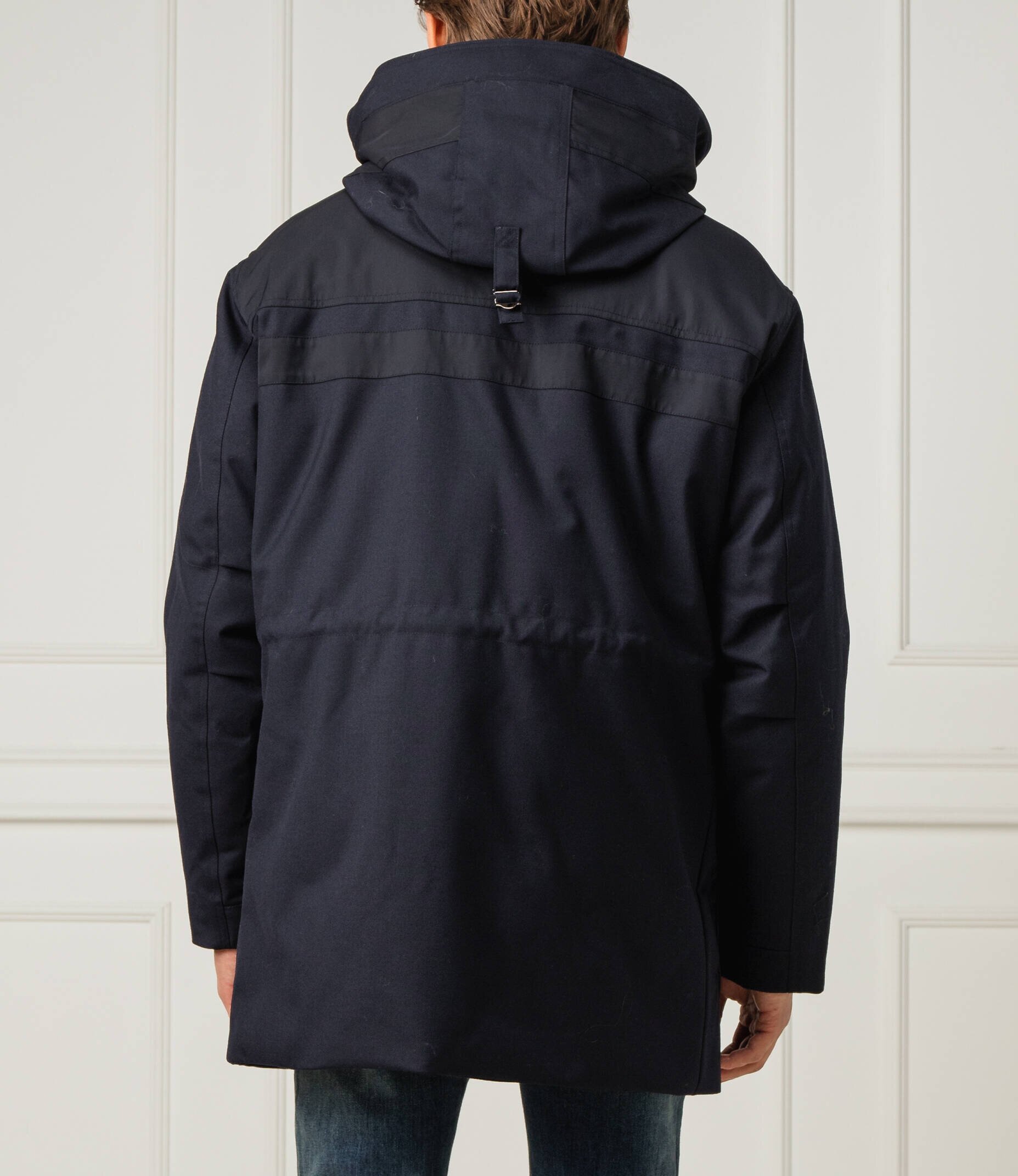Emporio Armani geacă | Regular Fit | z dodatkiem wełny