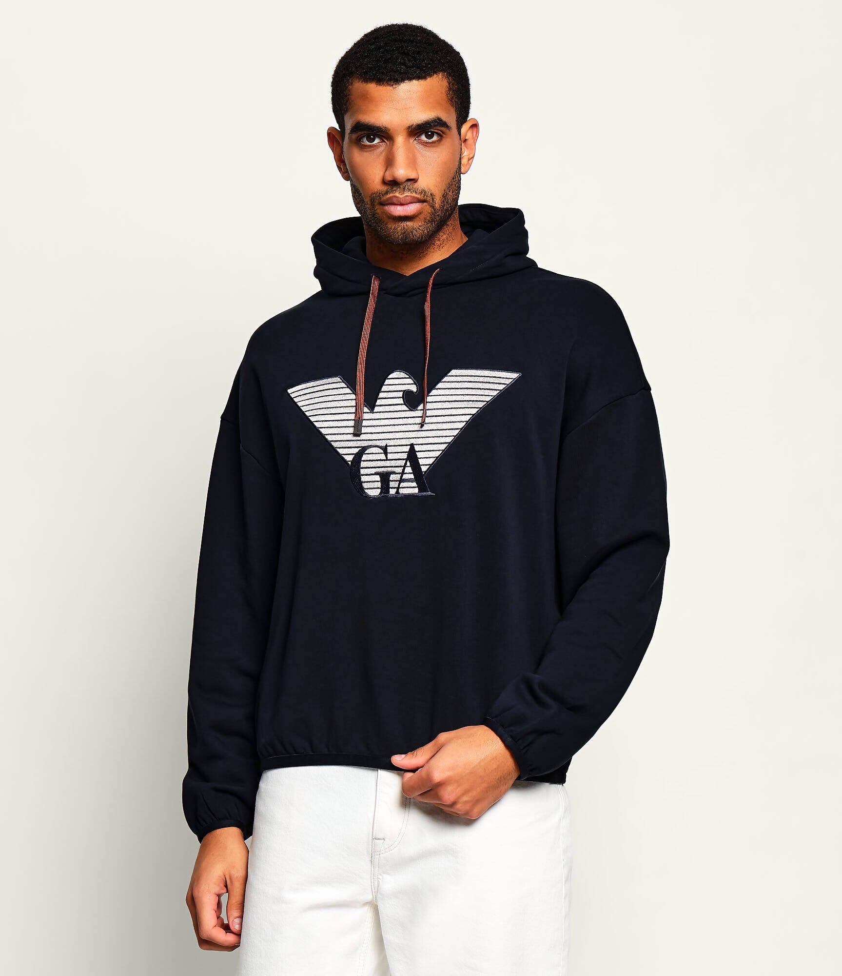 Emporio Armani Hanorac | regular fit cu adaos de mătase