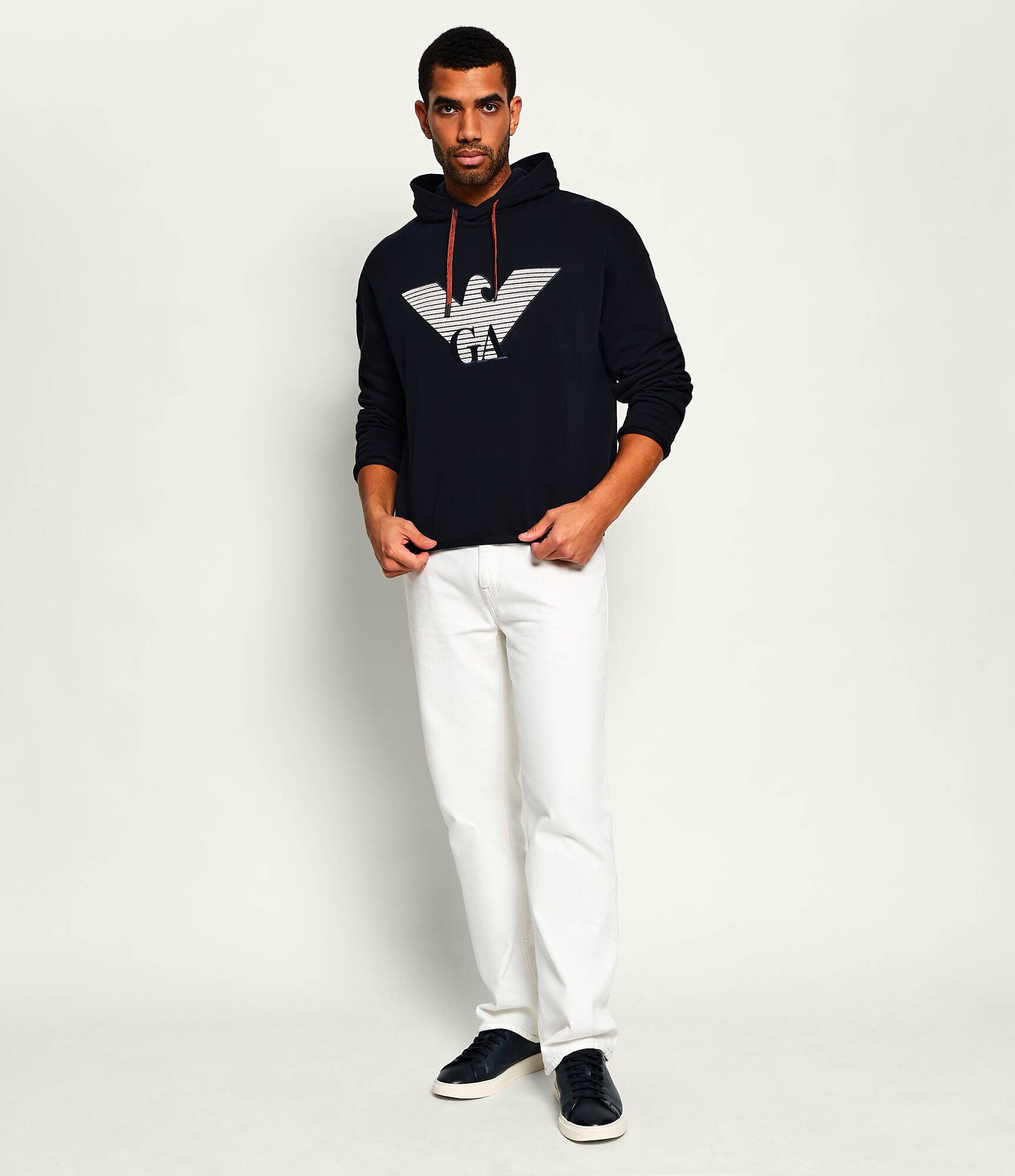 Emporio Armani Hanorac | regular fit cu adaos de mătase