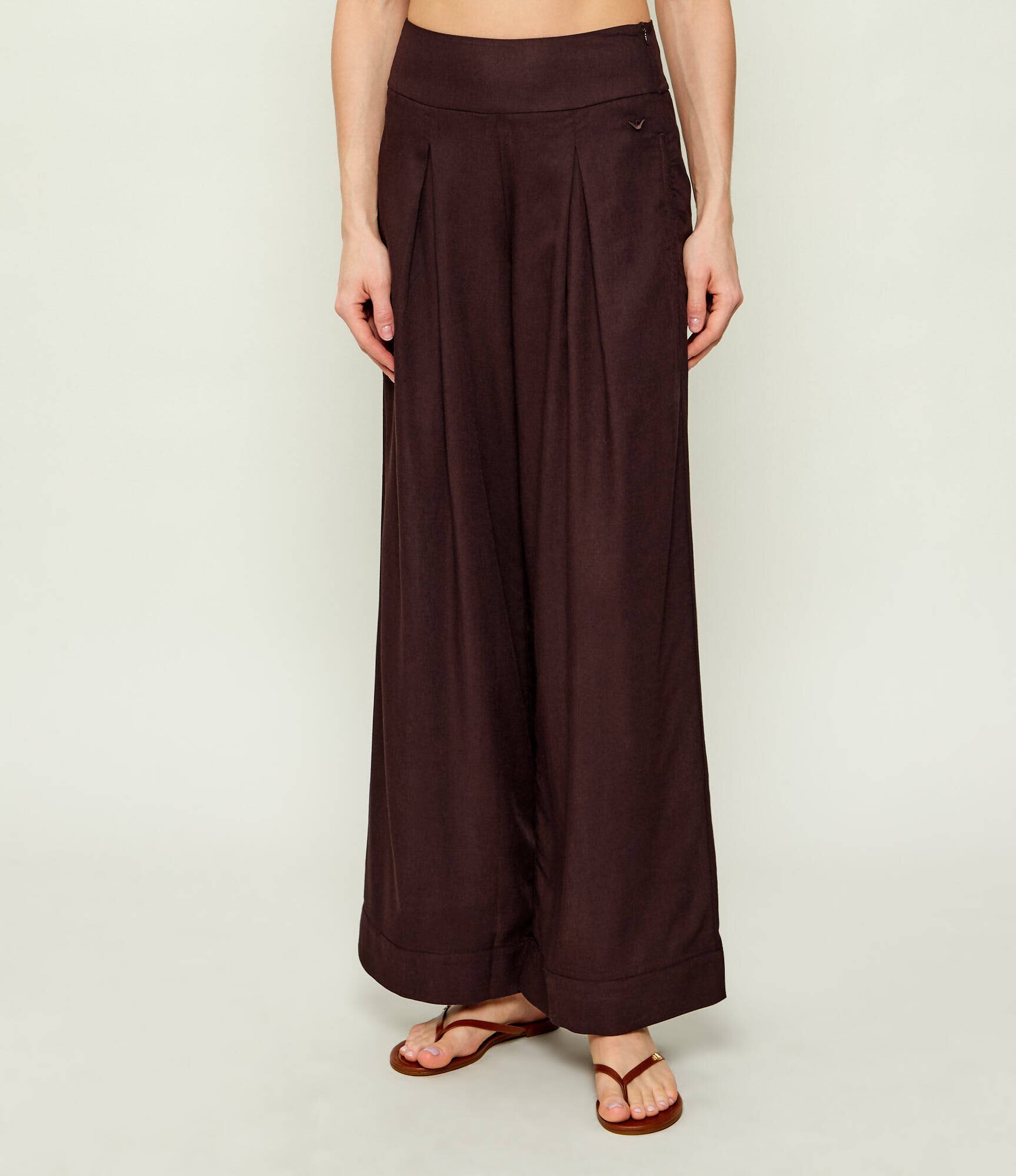 Emporio Armani Pantaloni | Loose fit | cu adaos de in