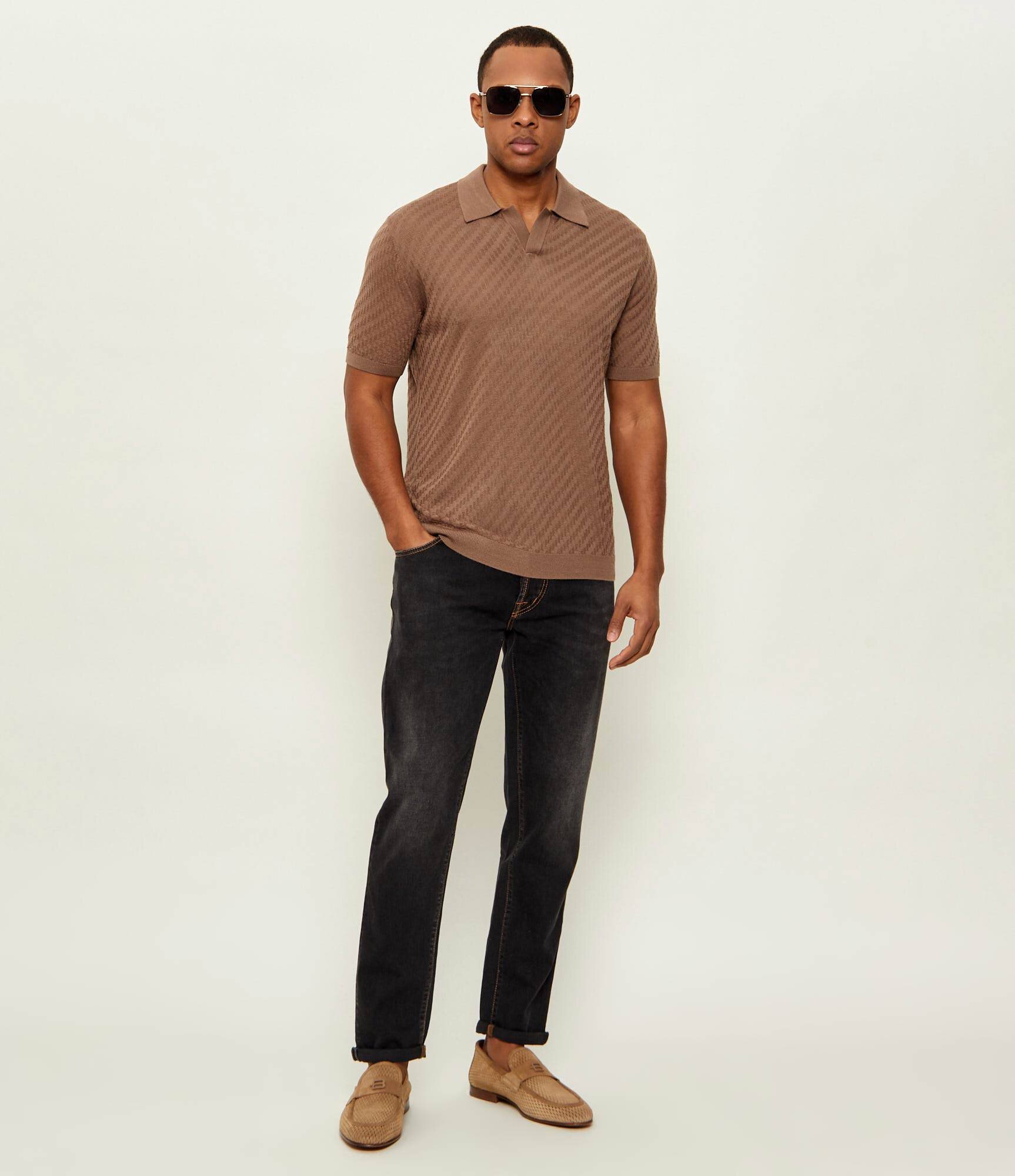Emporio Armani Polo | regular fit cu adaos de lână