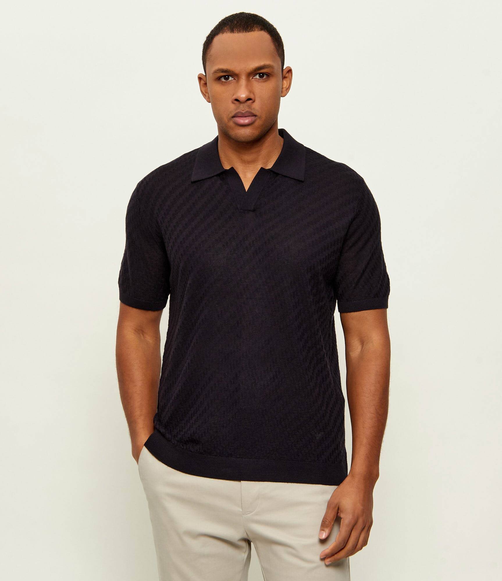 Emporio Armani Polo | regular fit cu adaos de lână