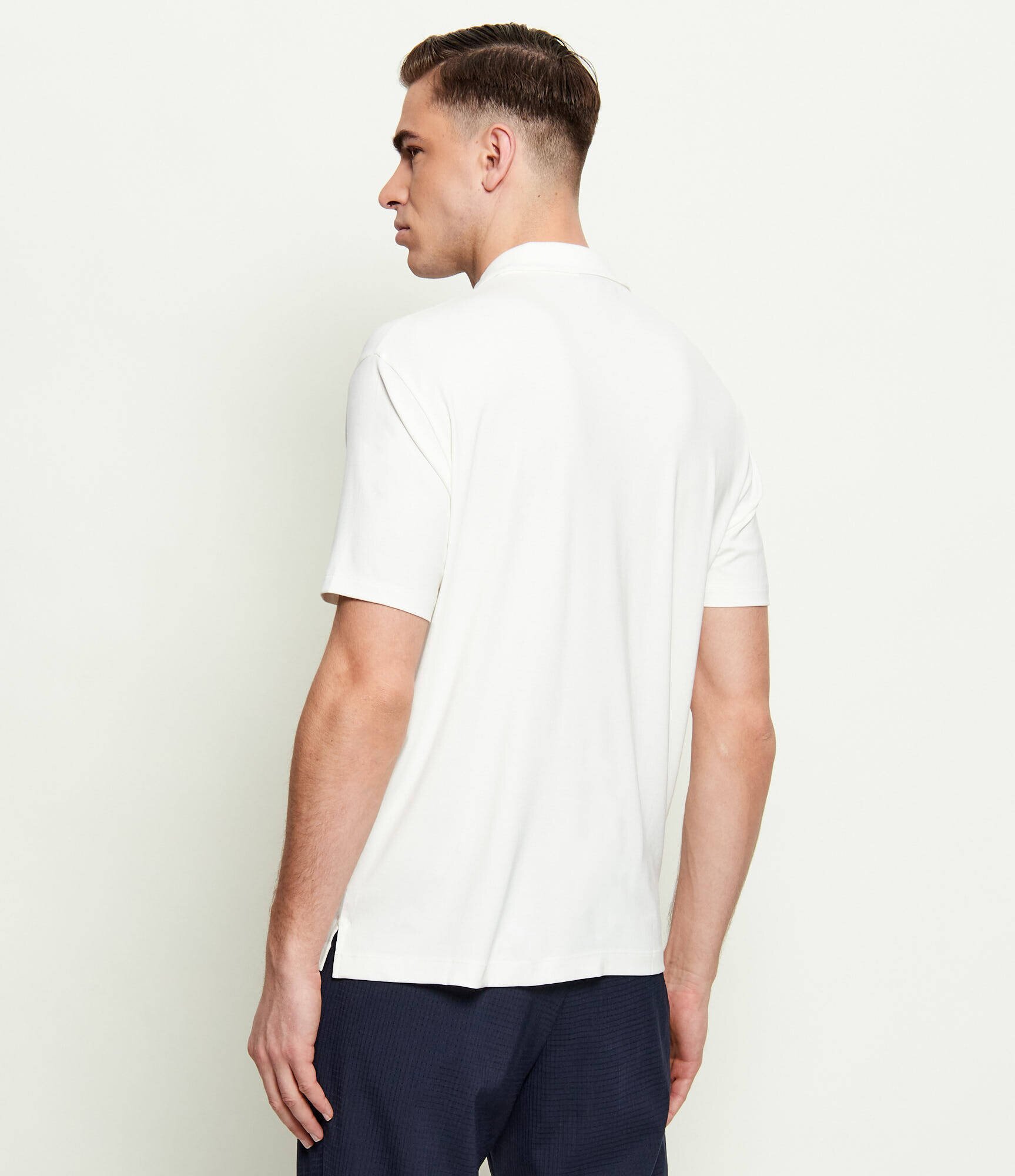 Emporio Armani Polo | Slim Fit cu adaos de mătase
