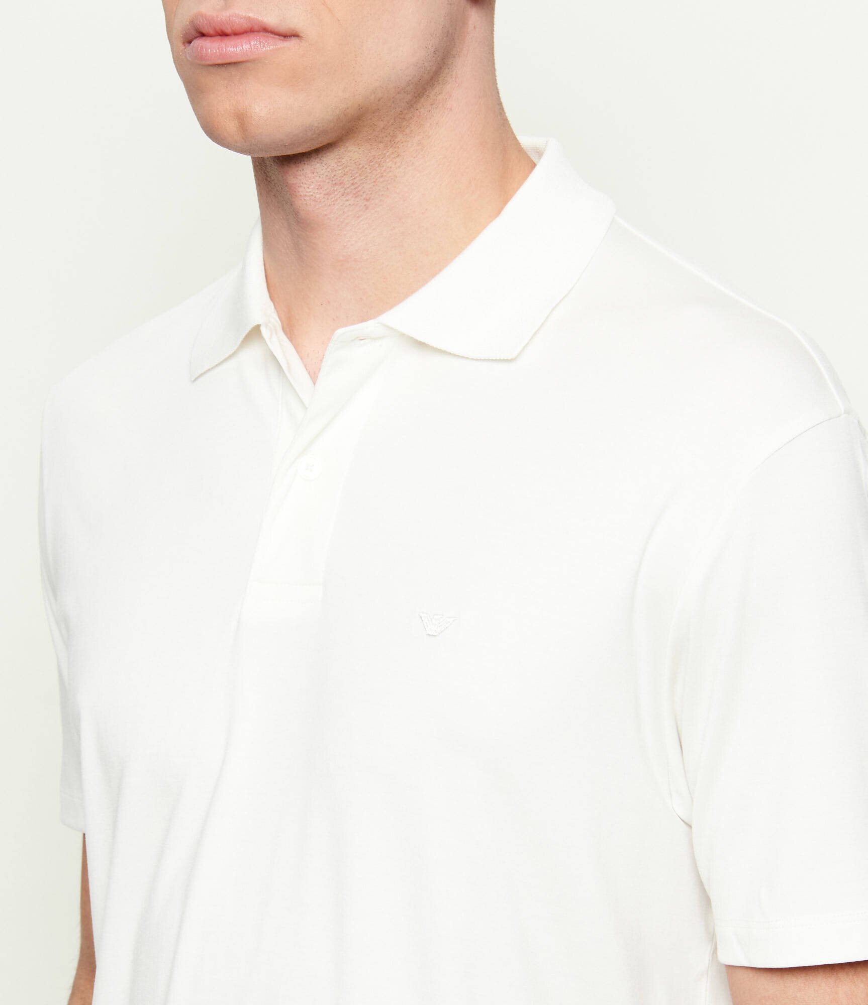 Emporio Armani Polo | Slim Fit cu adaos de mătase