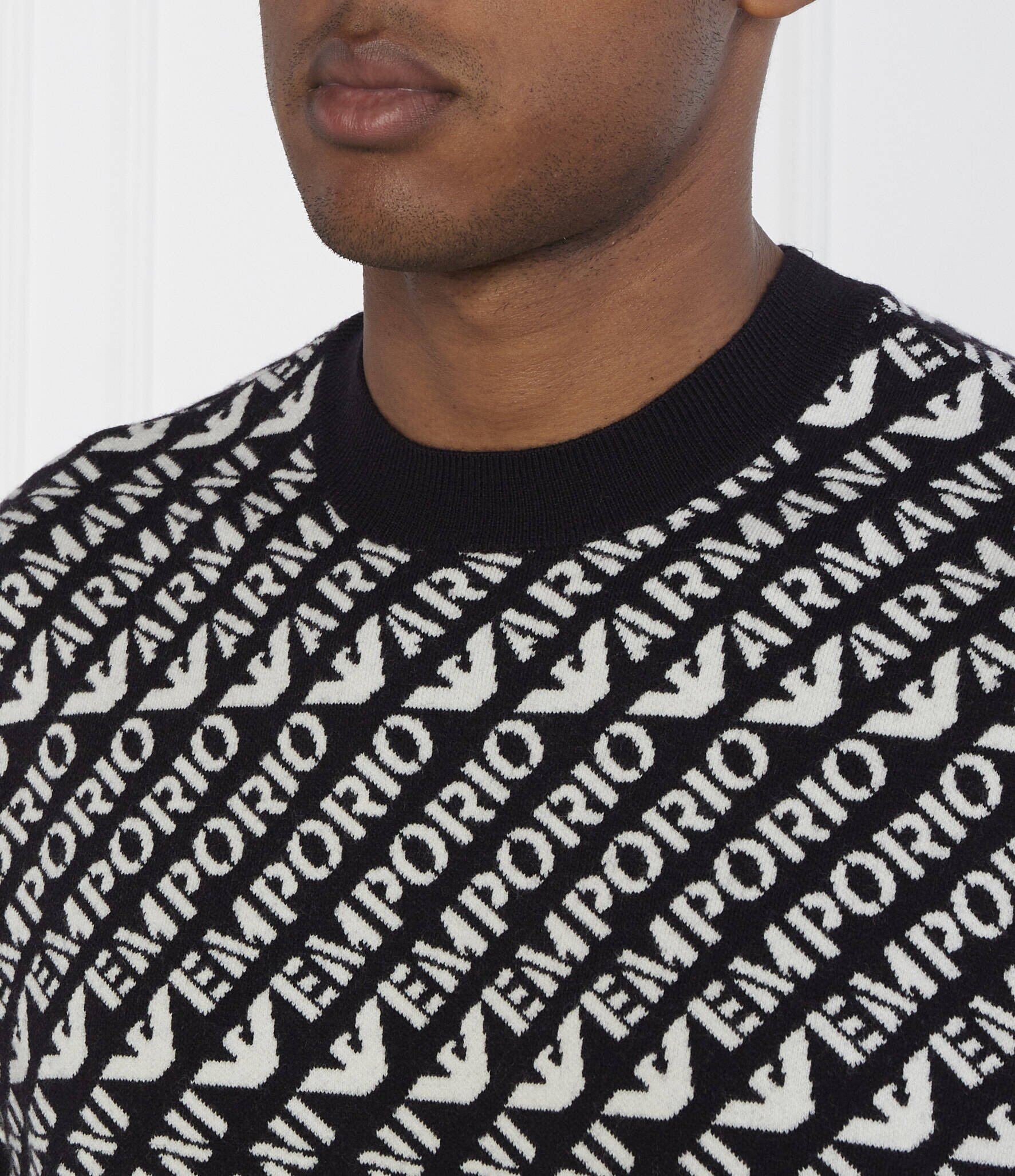 Emporio Armani Pulover PULLOVER | Regular Fit cu adaos de lână