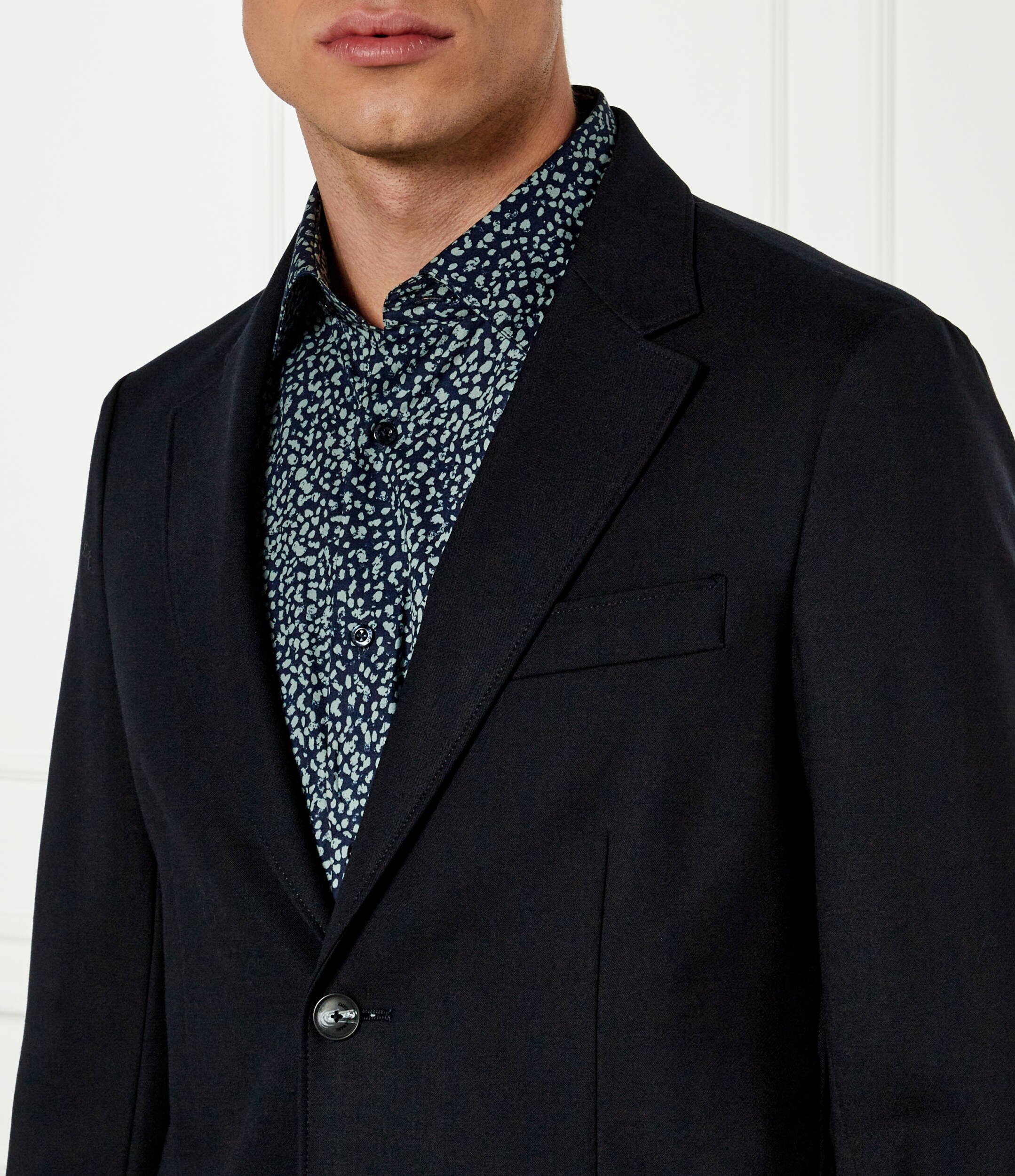Emporio Armani Sacou | Regular Fit cu adaos de lână