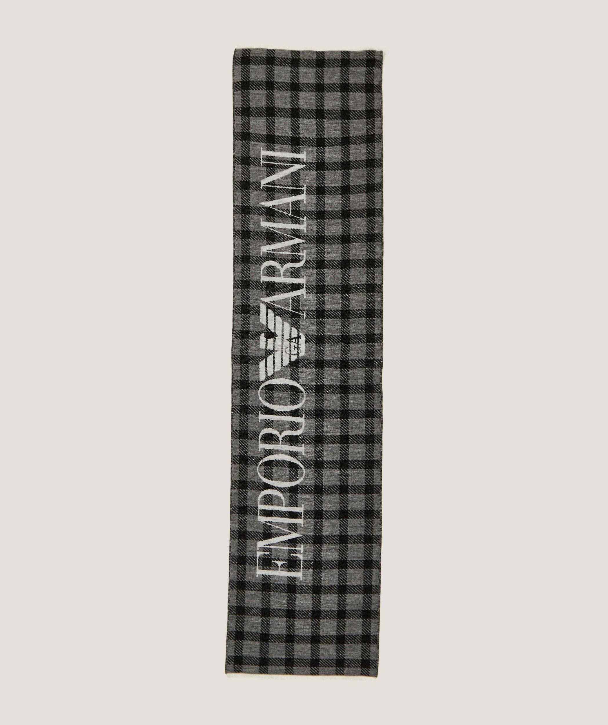 Emporio Armani Șal cu adaos de lână