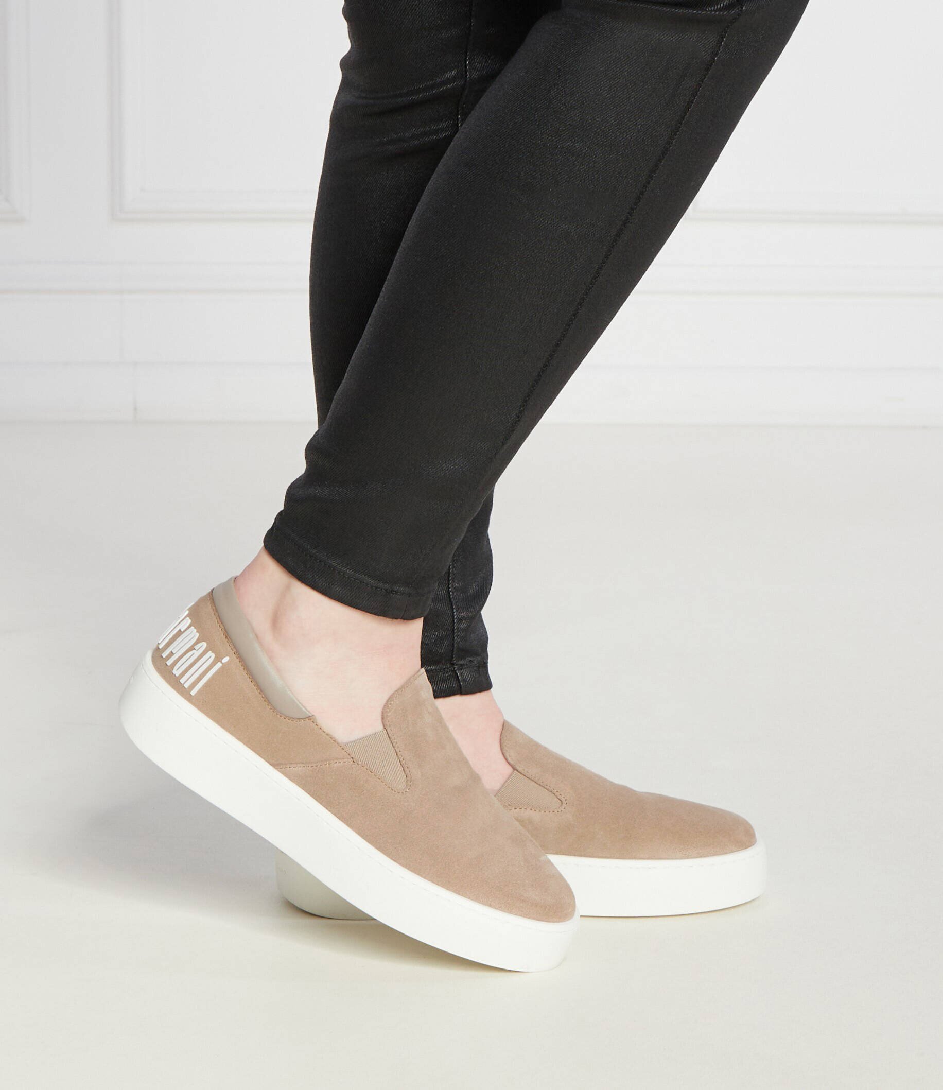 Emporio Armani Slip on | piele întoarsă